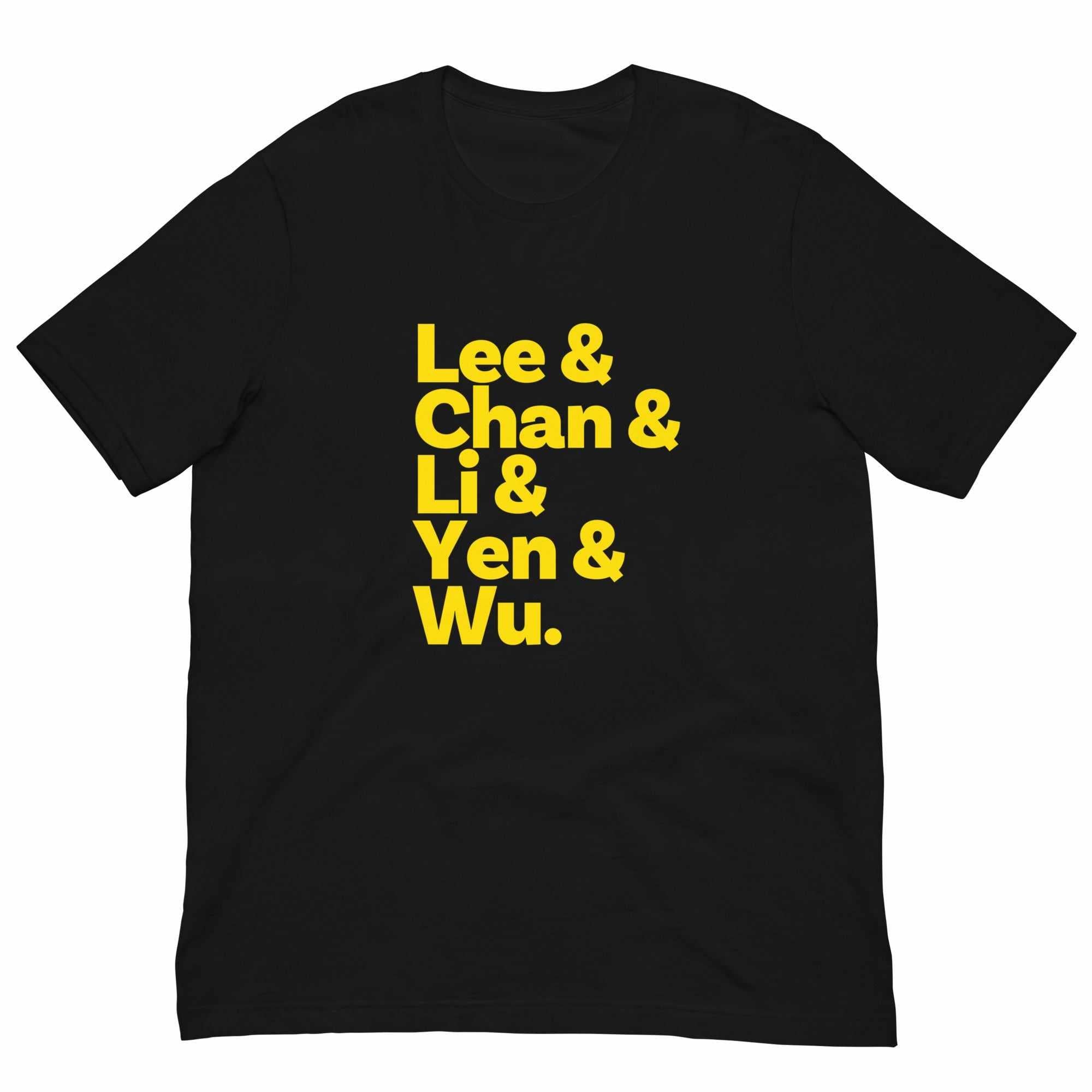 Chinese Martial Arts Legends T-Shirt (Yellow)-T-Shirts - Dynasty Clothing MMA