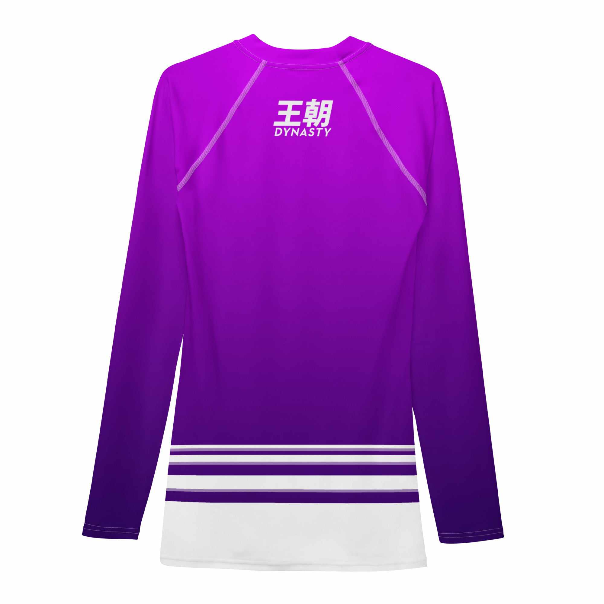 Dynasty Combat Sports IBJJF Competition Rash Guard (Purple)-Rash Guards - Dynasty Clothing MMA