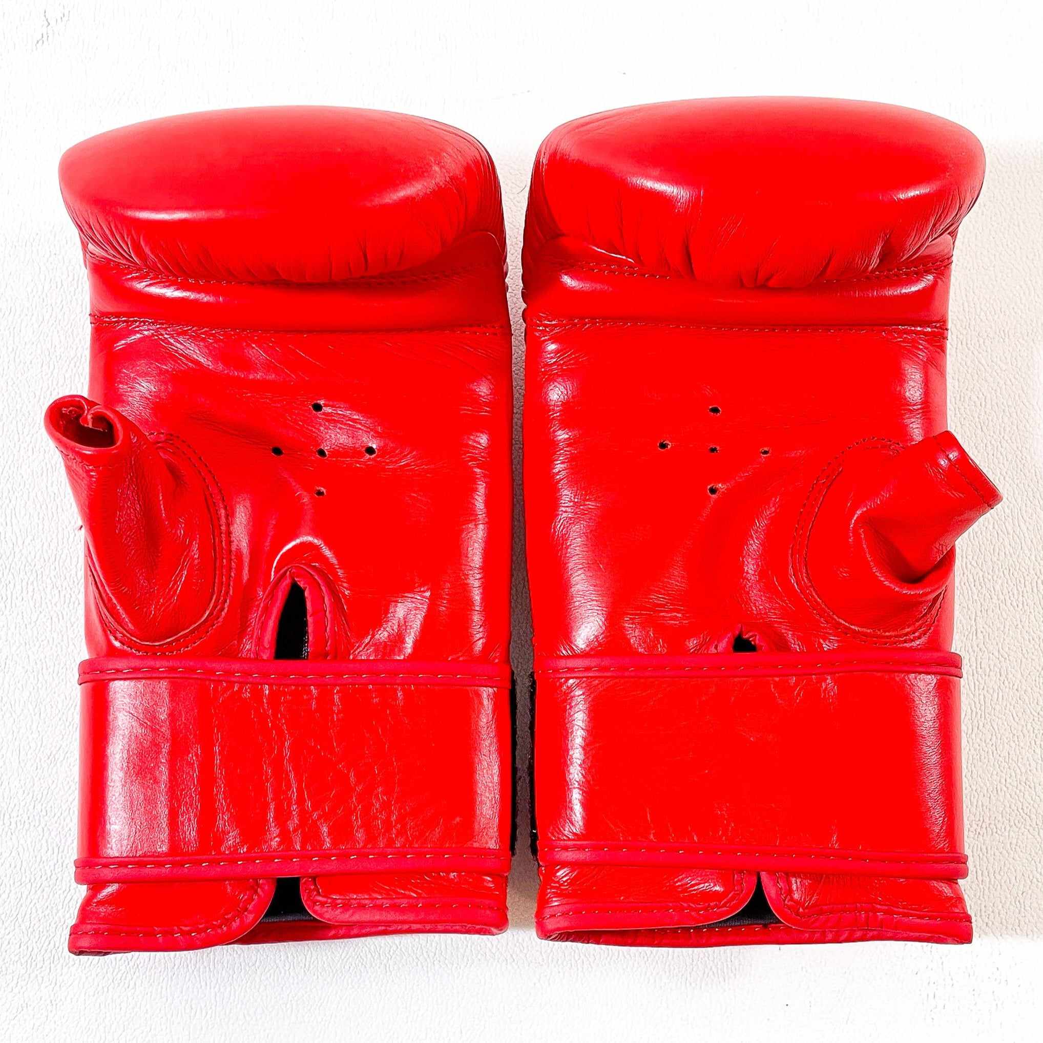 Dynasty Diamond Pro Old School Boxing Bag Gloves (Red)-Boxing Gloves - Dynasty Clothing MMA