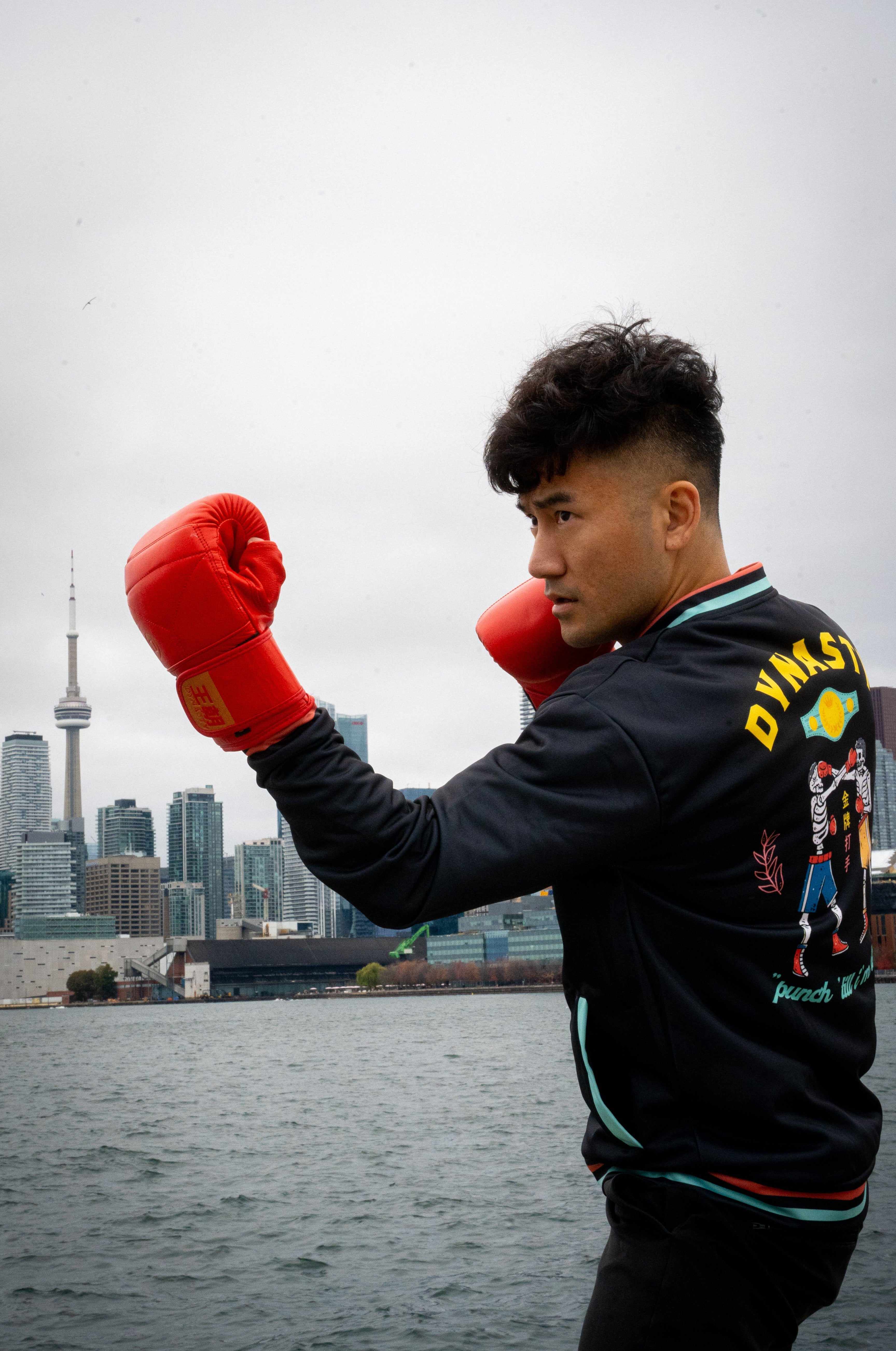 Dynasty Diamond Pro Old School Boxing Bag Gloves (Red)-Boxing Gloves - Dynasty Clothing MMA