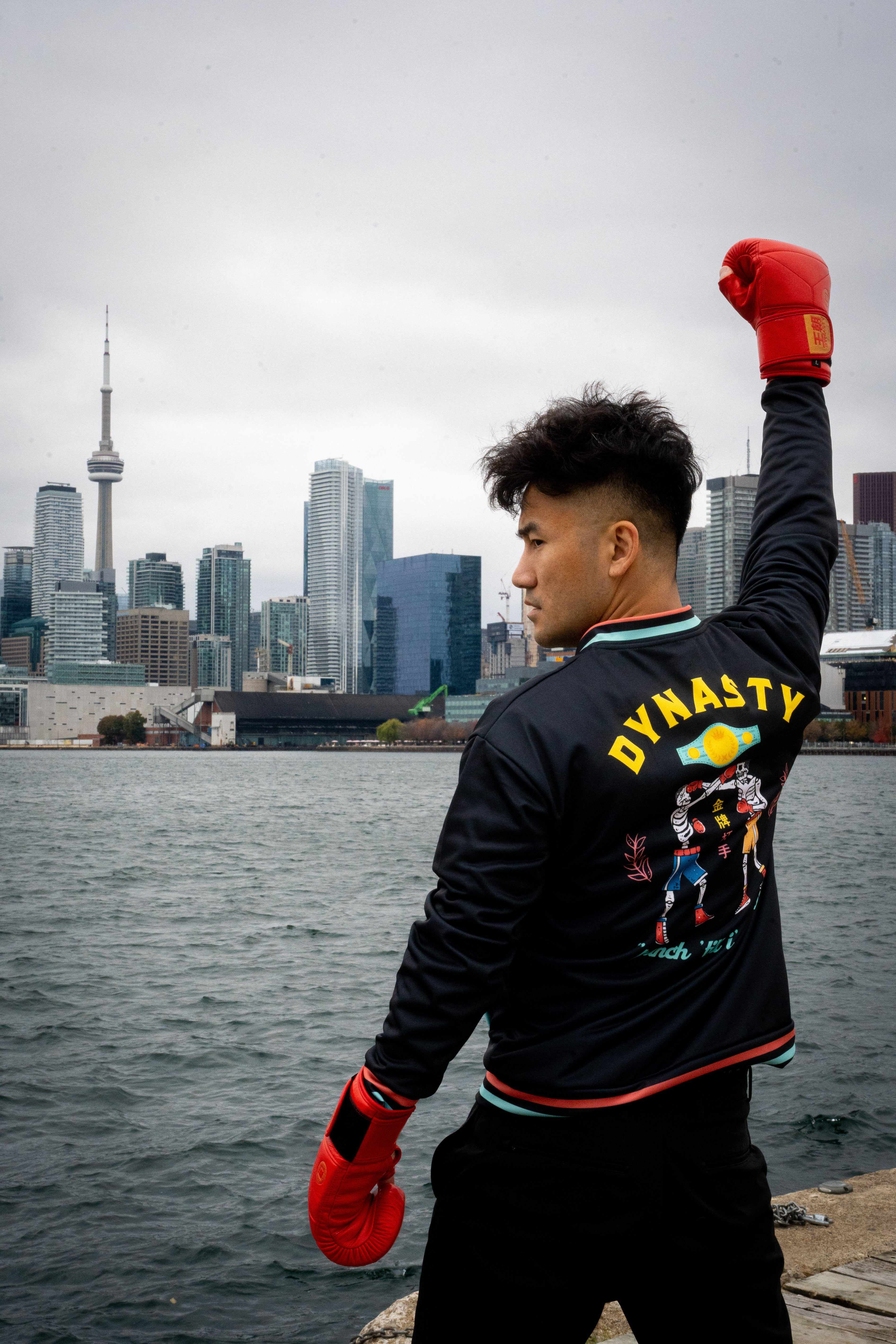 Dynasty Diamond Pro Old School Boxing Bag Gloves (Red)-Boxing Gloves - Dynasty Clothing MMA