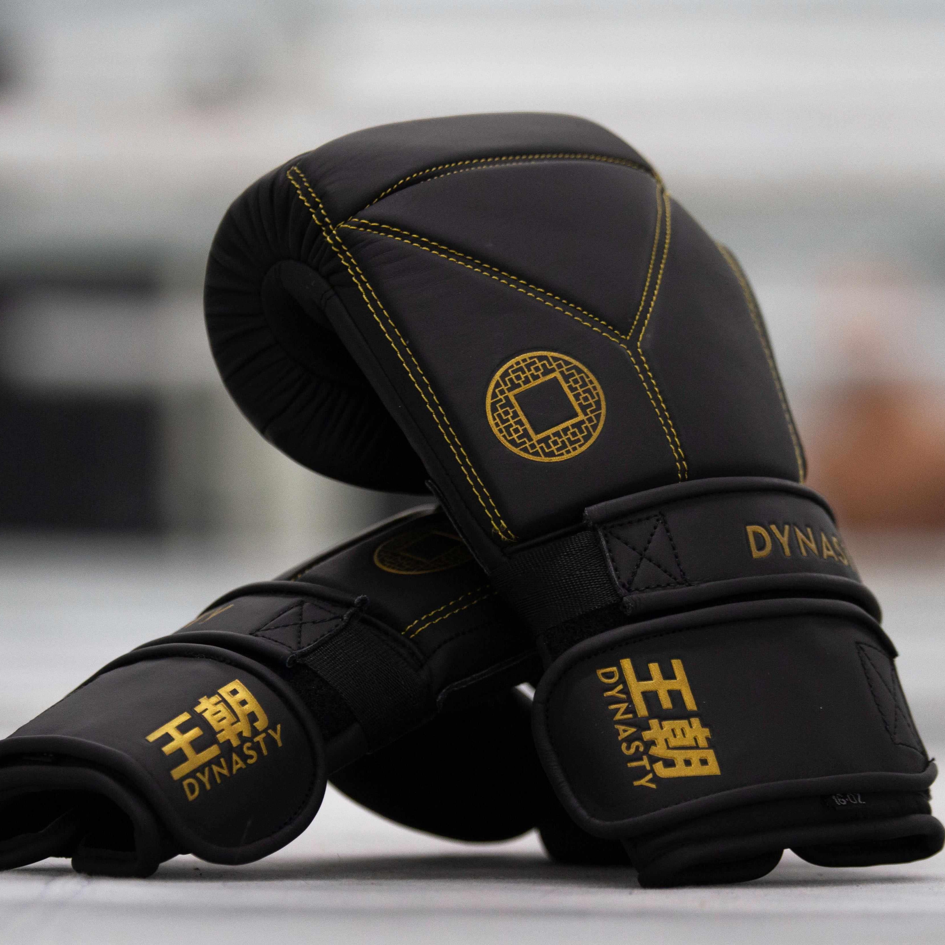 Dynasty Diamond Pro Training Gloves (Matte Black)-Boxing Gloves - Dynasty Clothing MMA