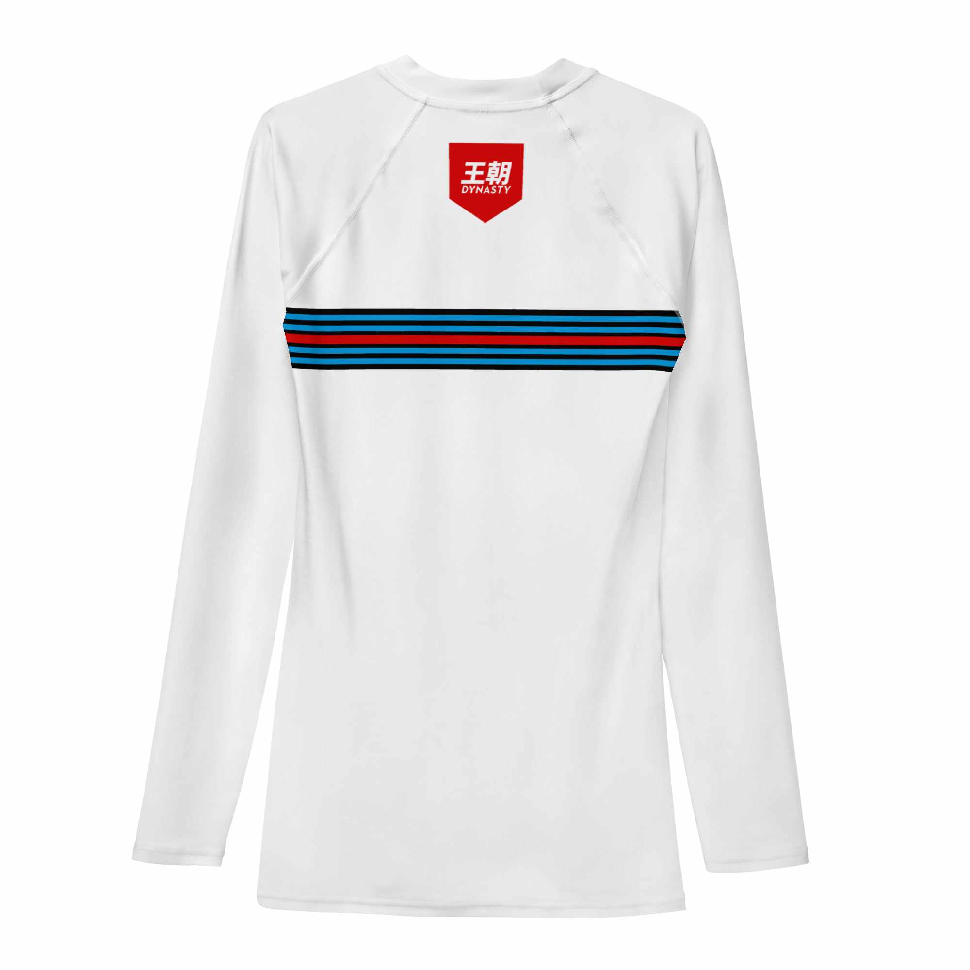 Dynasty "Martini" Racing Rash Guard (White)-Rash Guards - Dynasty Clothing MMA