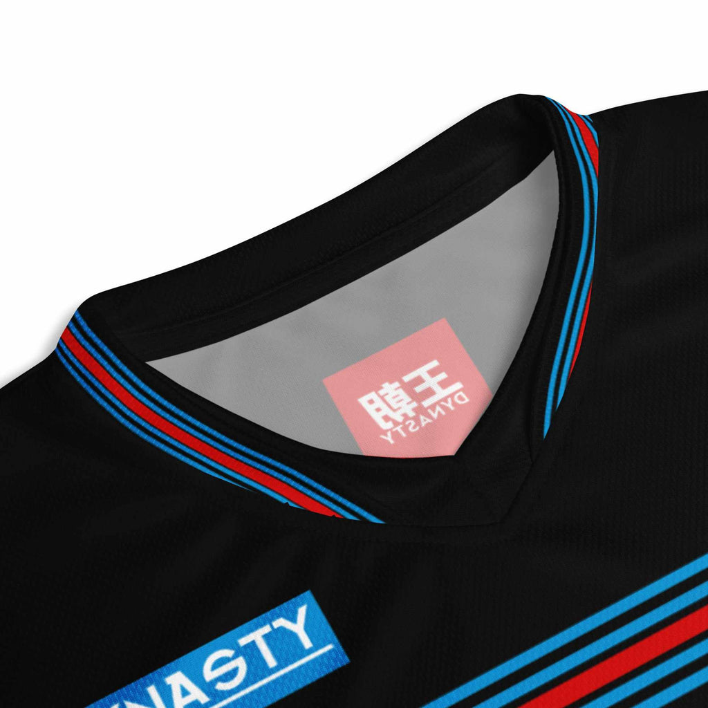 Dynasty "Martini" Racing Shirt (Black)-Training Shirts - Dynasty Clothing MMA