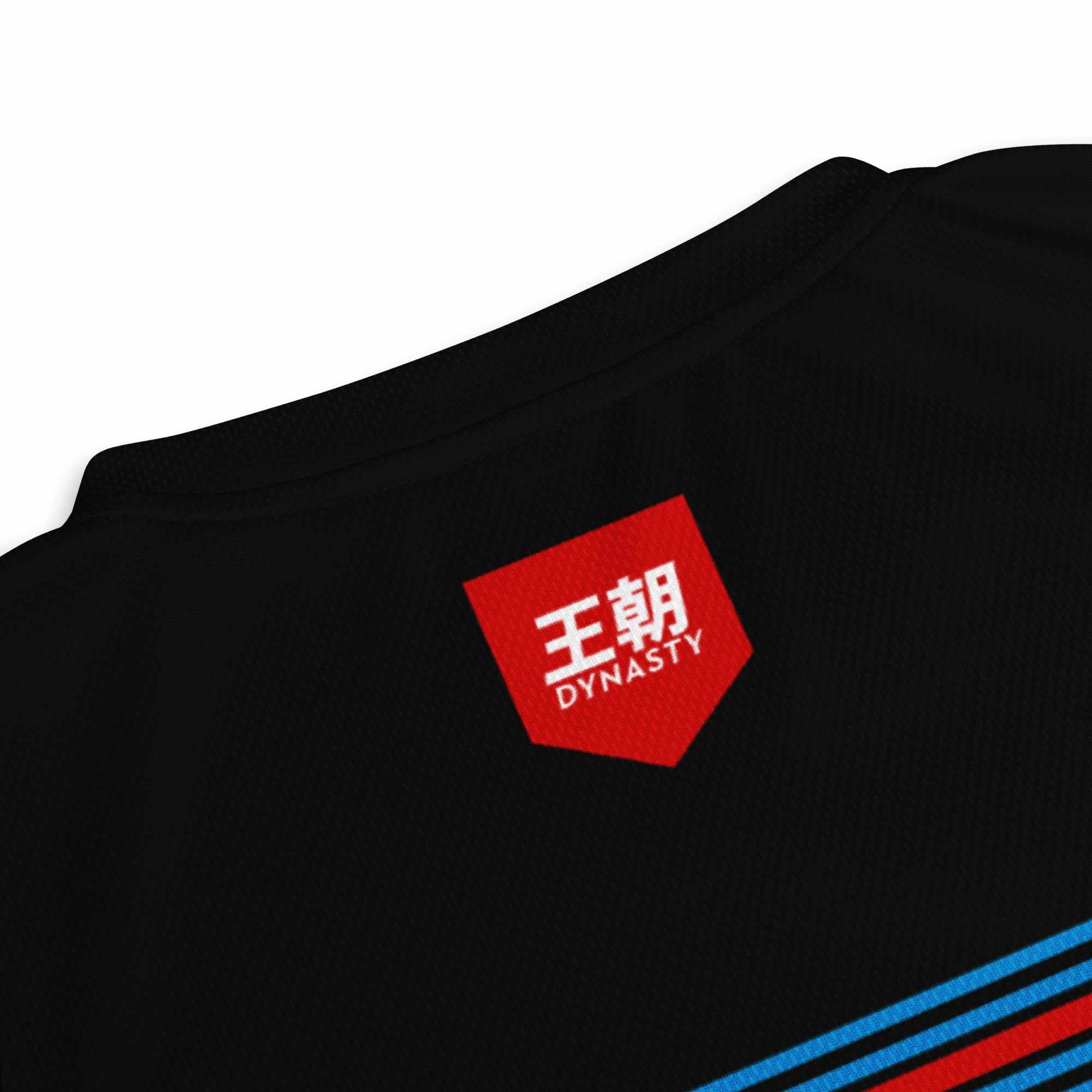 Dynasty "Martini" Racing Shirt (Black)-Training Shirts - Dynasty Clothing MMA