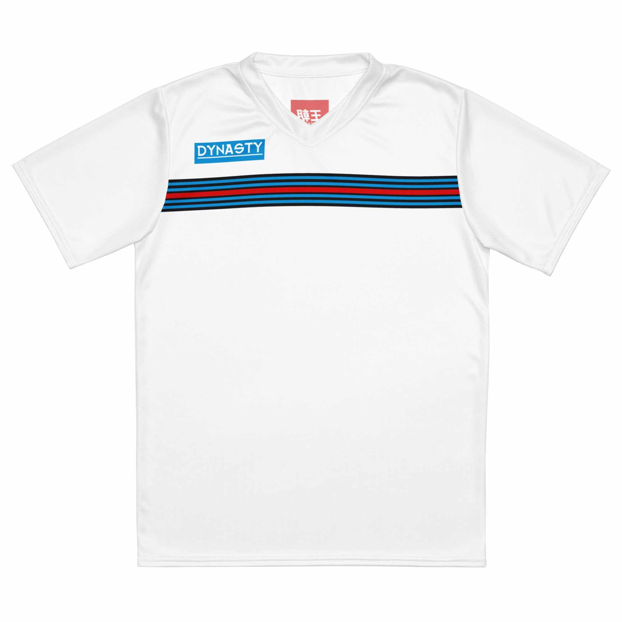 Dynasty "Martini" Racing Shirt (White)-Training Shirts - Dynasty Clothing MMA