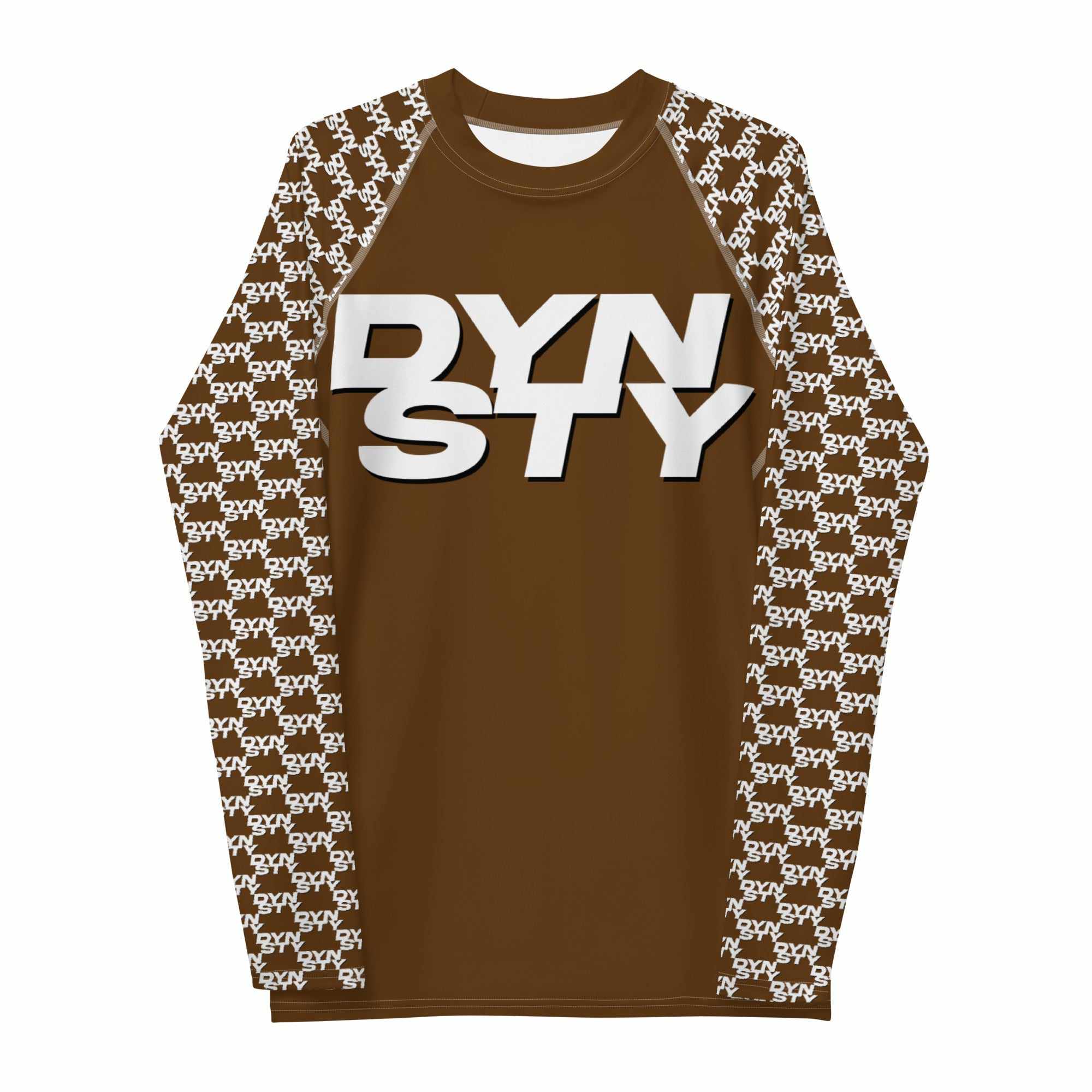 Dynasty Punisher Rash Guard (Brown)-Rash Guards - Dynasty Clothing MMA
