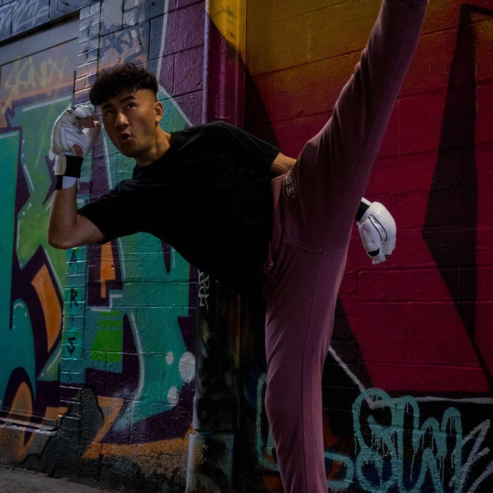 "Enter The Dragon" Old School Kung Fu Combat Gloves (White)-MMA Gloves - Dynasty Clothing MMA