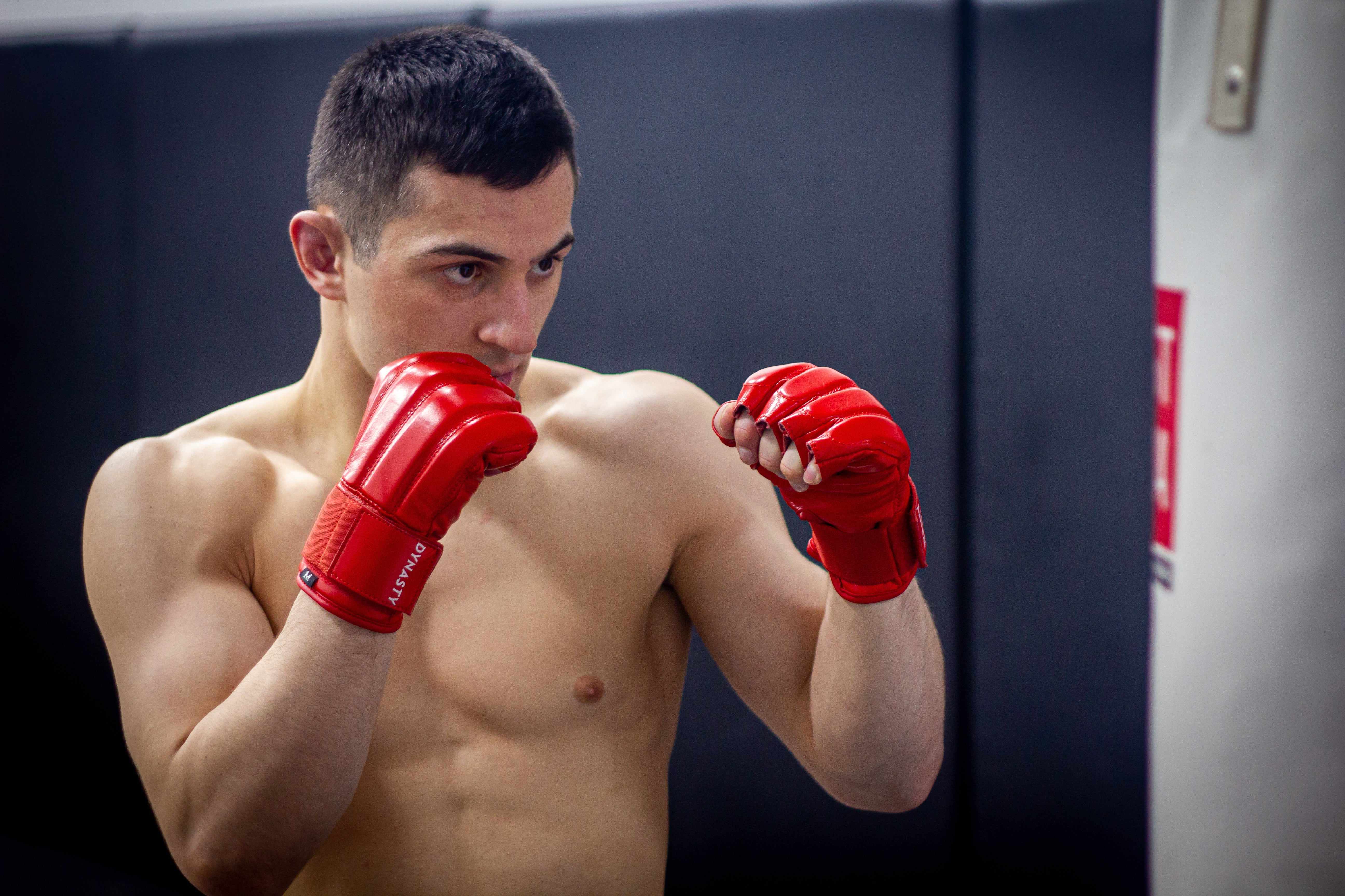 "Fatal Contact" Old School Kung Fu / Bareknuckle Boxing Bag Gloves-Boxing Gloves - Dynasty Clothing MMA