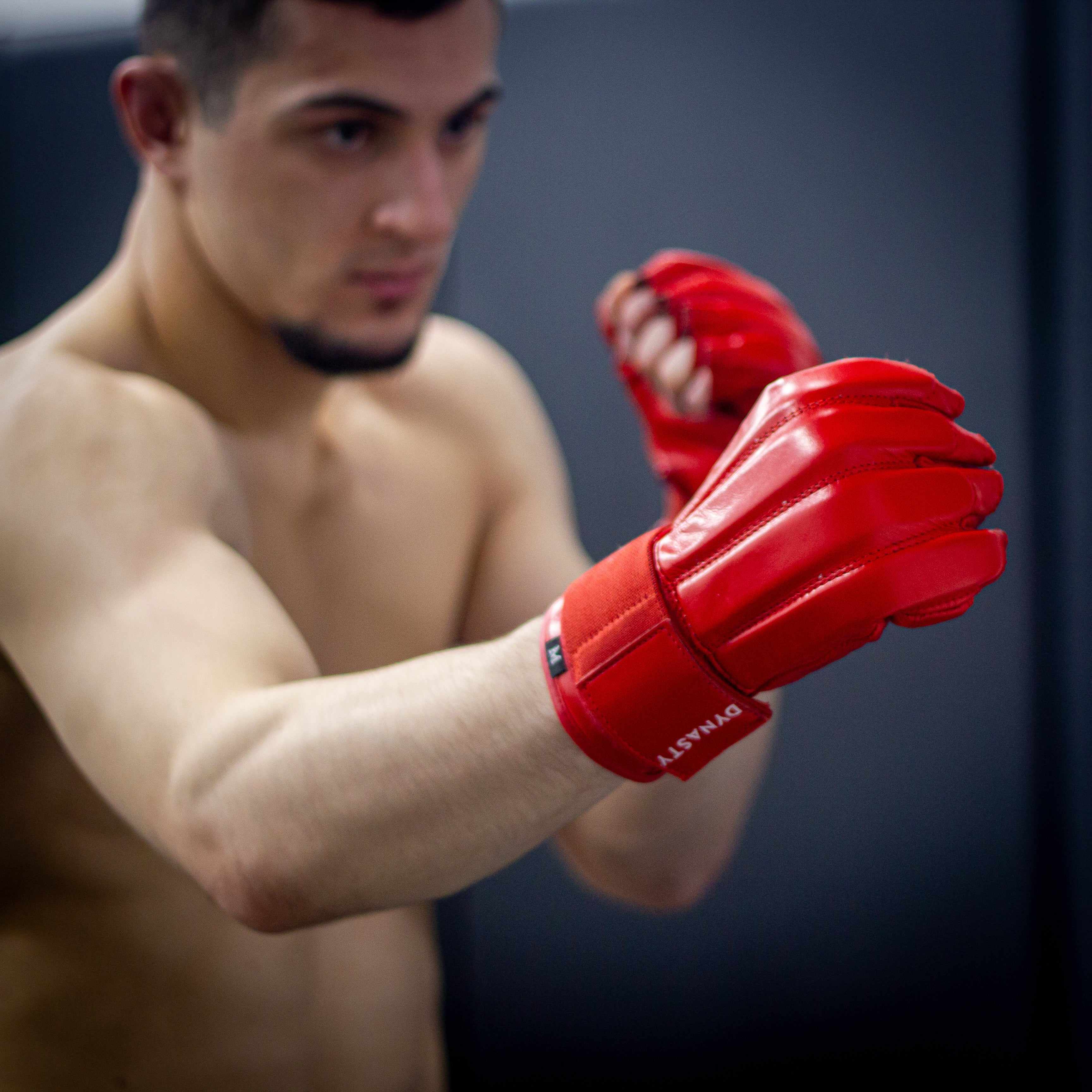 "Fatal Contact" Old School Kung Fu / Bareknuckle Boxing Bag Gloves-Boxing Gloves - Dynasty Clothing MMA