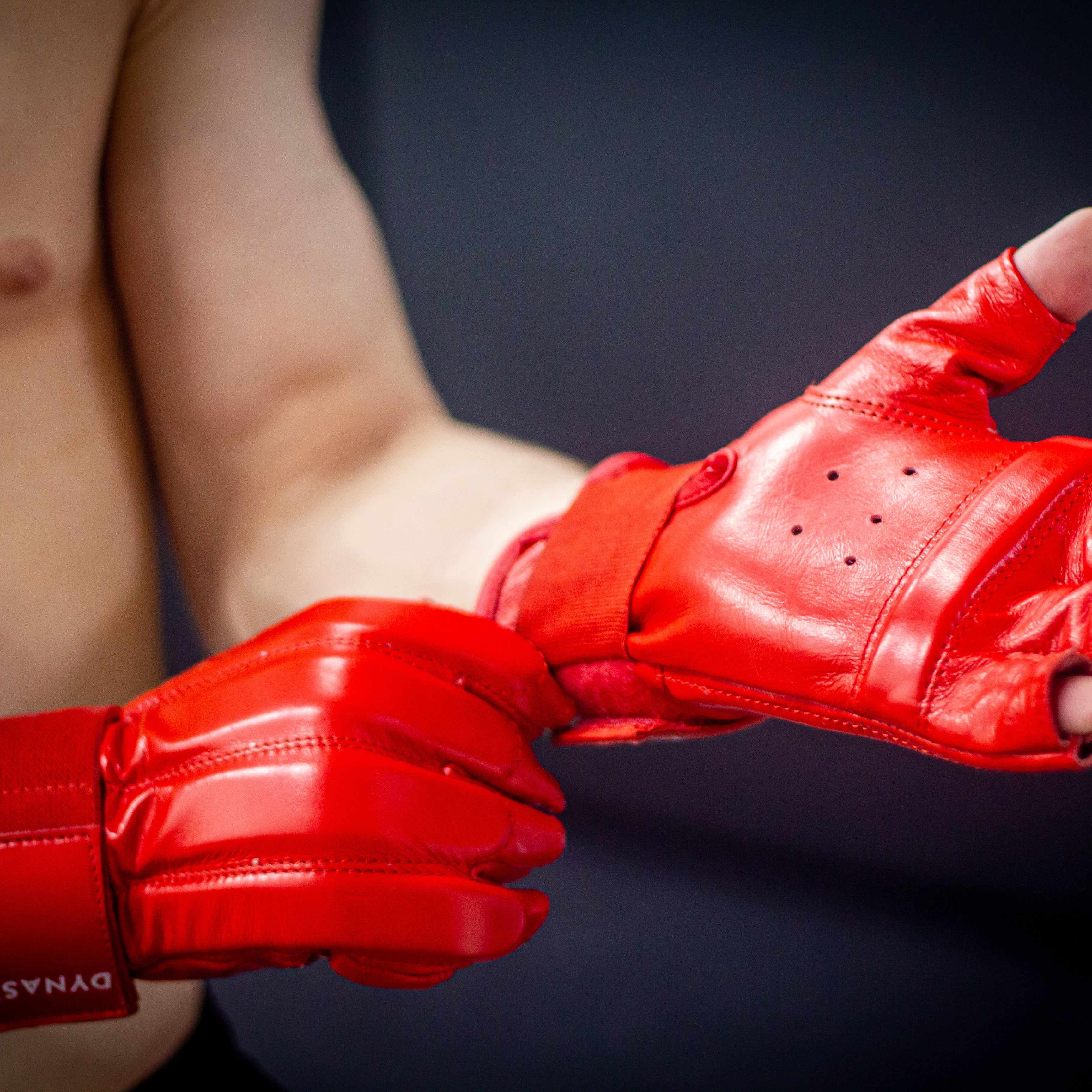 "Fatal Contact" Old School Kung Fu / Bareknuckle Boxing Bag Gloves-Boxing Gloves - Dynasty Clothing MMA