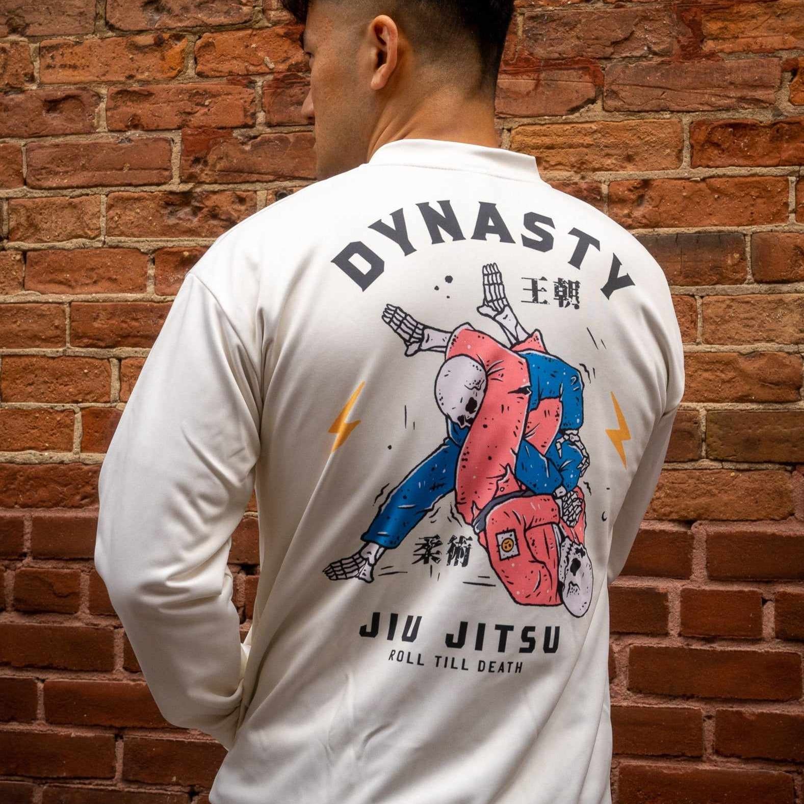Jiu-Jitsu "Roll 'Till Death" Bomber Jacket (Canvas)-Bomber Jacket - Dynasty Clothing MMA