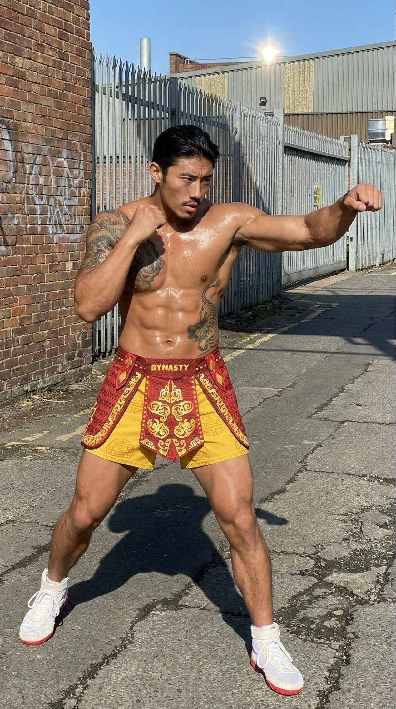 Monkey King Armor Fight Shorts-Armor Shorts - Dynasty Clothing MMA