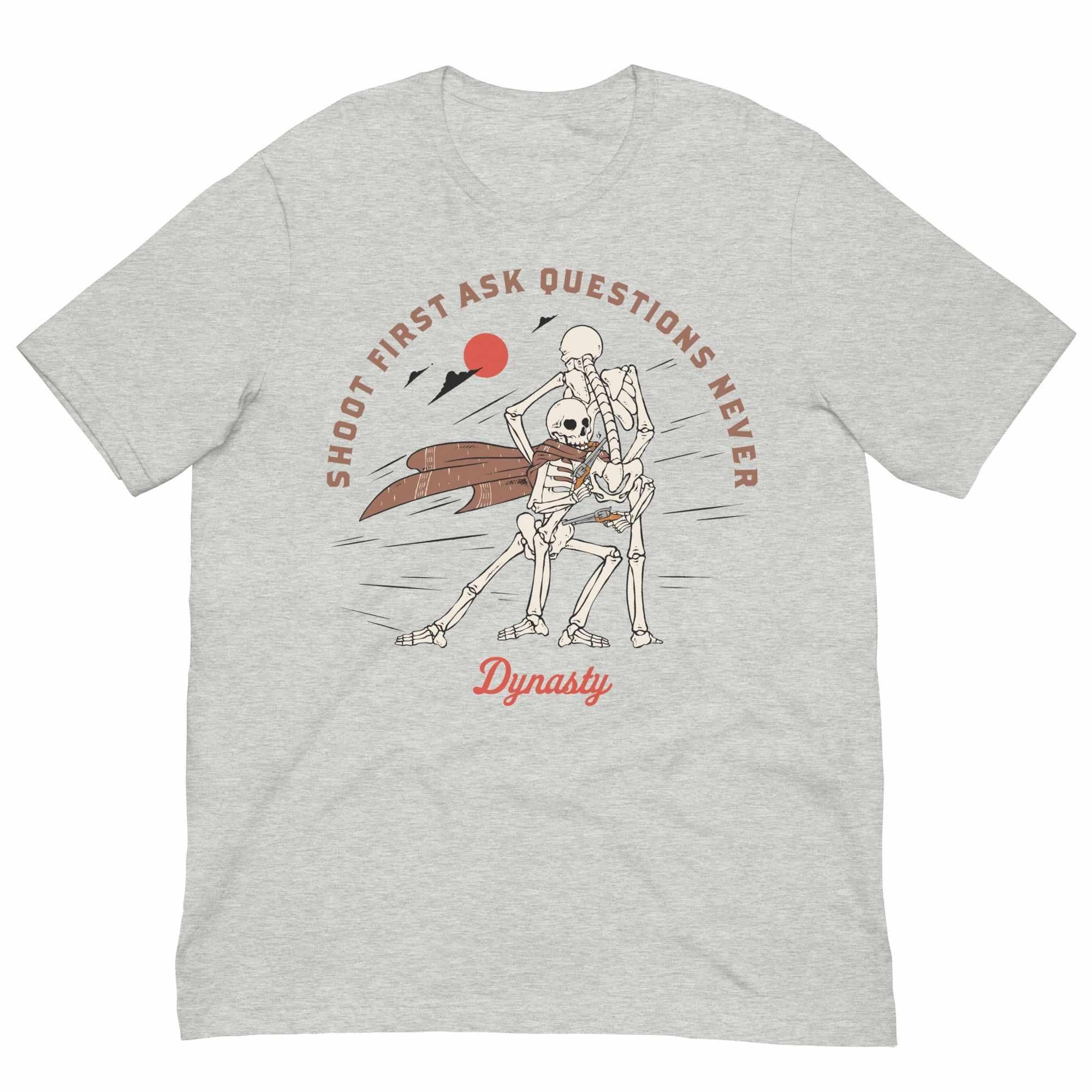 Shoot First Ask Questions Never (Wrestling) T-Shirt-T-Shirts - Dynasty Clothing MMA