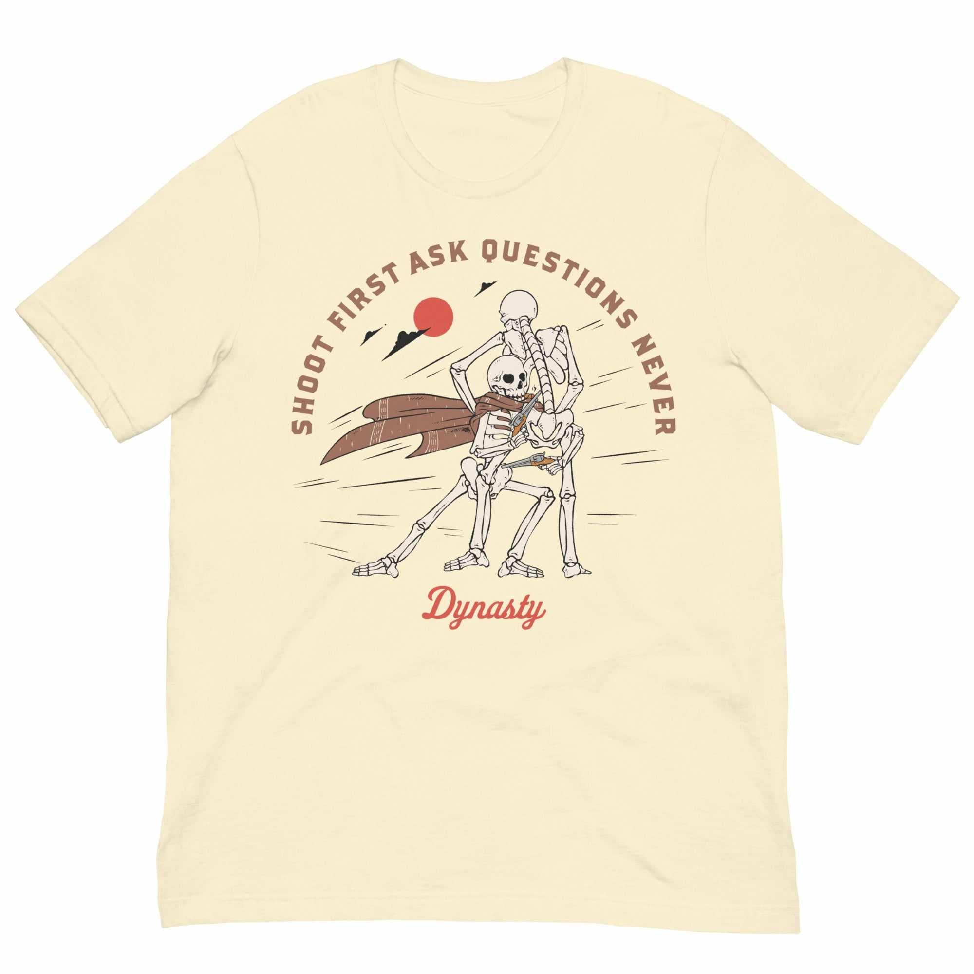 Shoot First Ask Questions Never (Wrestling) T-Shirt-T-Shirts - Dynasty Clothing MMA