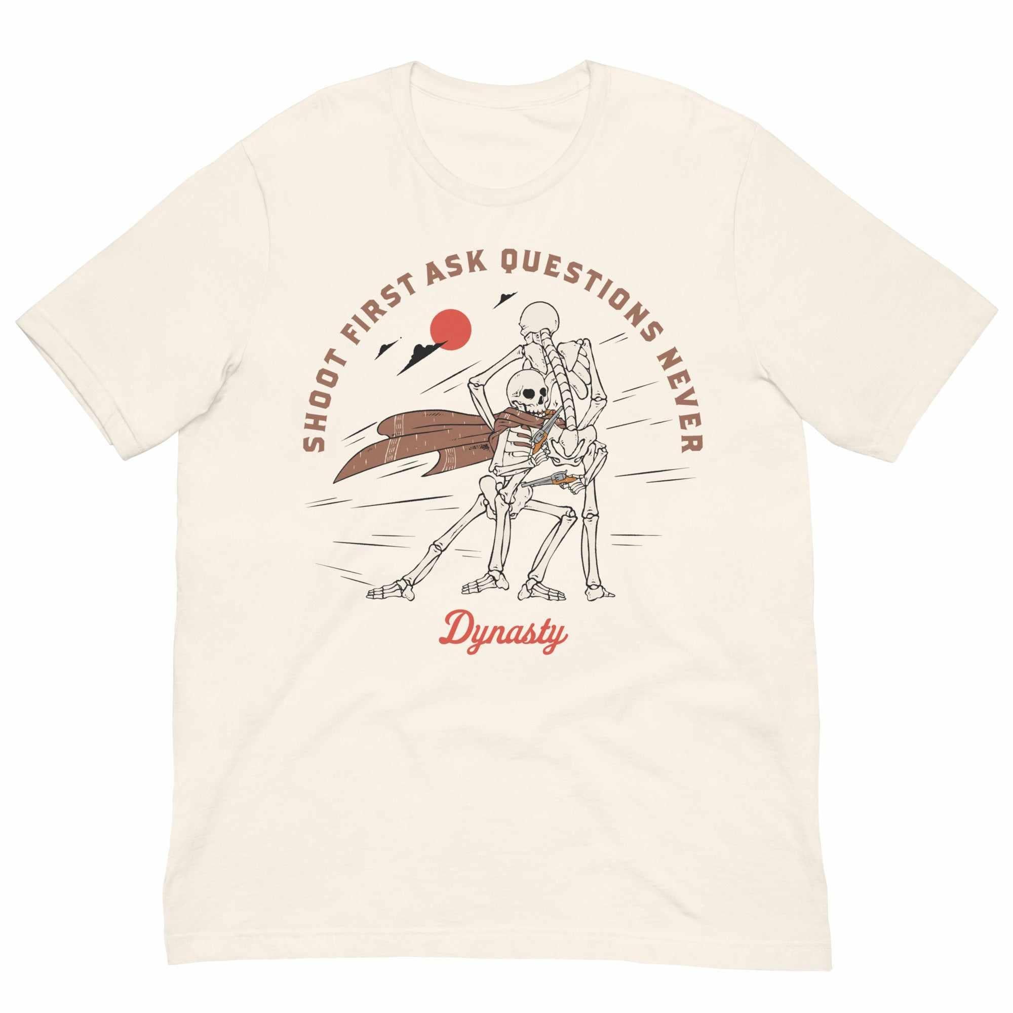 Shoot First Ask Questions Never (Wrestling) T-Shirt-T-Shirts - Dynasty Clothing MMA