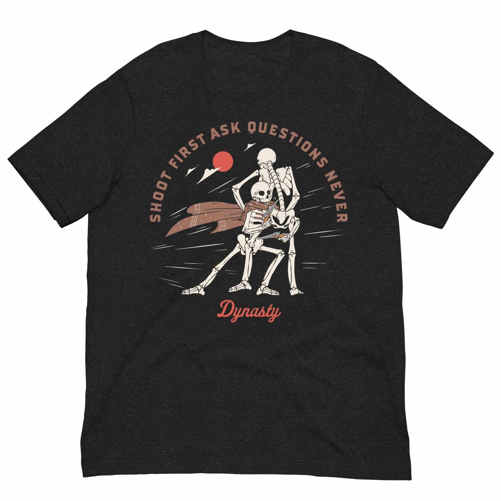 Shoot First Ask Questions Never (Wrestling) T-Shirt-T-Shirts - Dynasty Clothing MMA