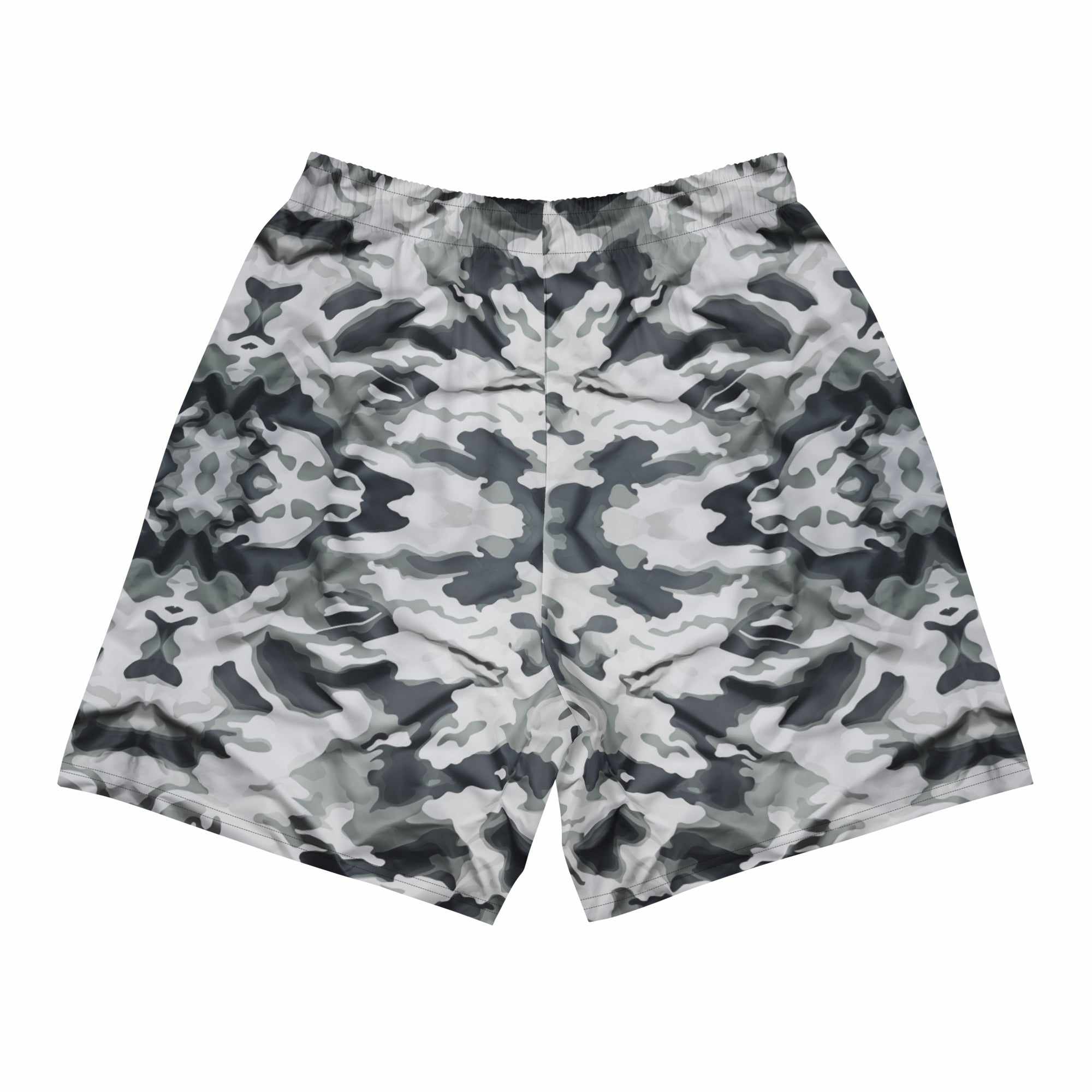 Tactical Camouflage Active Training Workout Shorts (Arctic White)-Training Shorts - Dynasty Clothing MMA