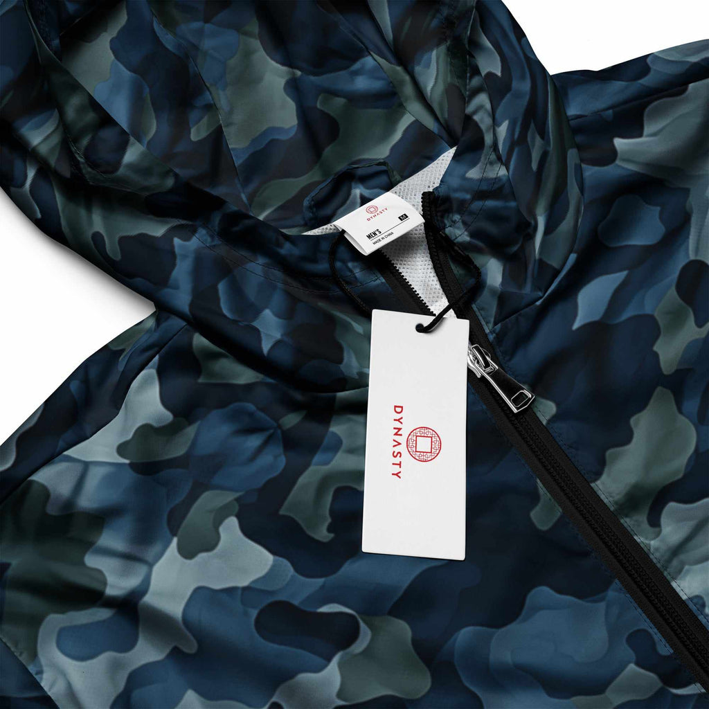 Tactical Camouflage Windbreaker Jacket (Blue Woodland)-Hoodies / Sweaters - Dynasty Clothing MMA