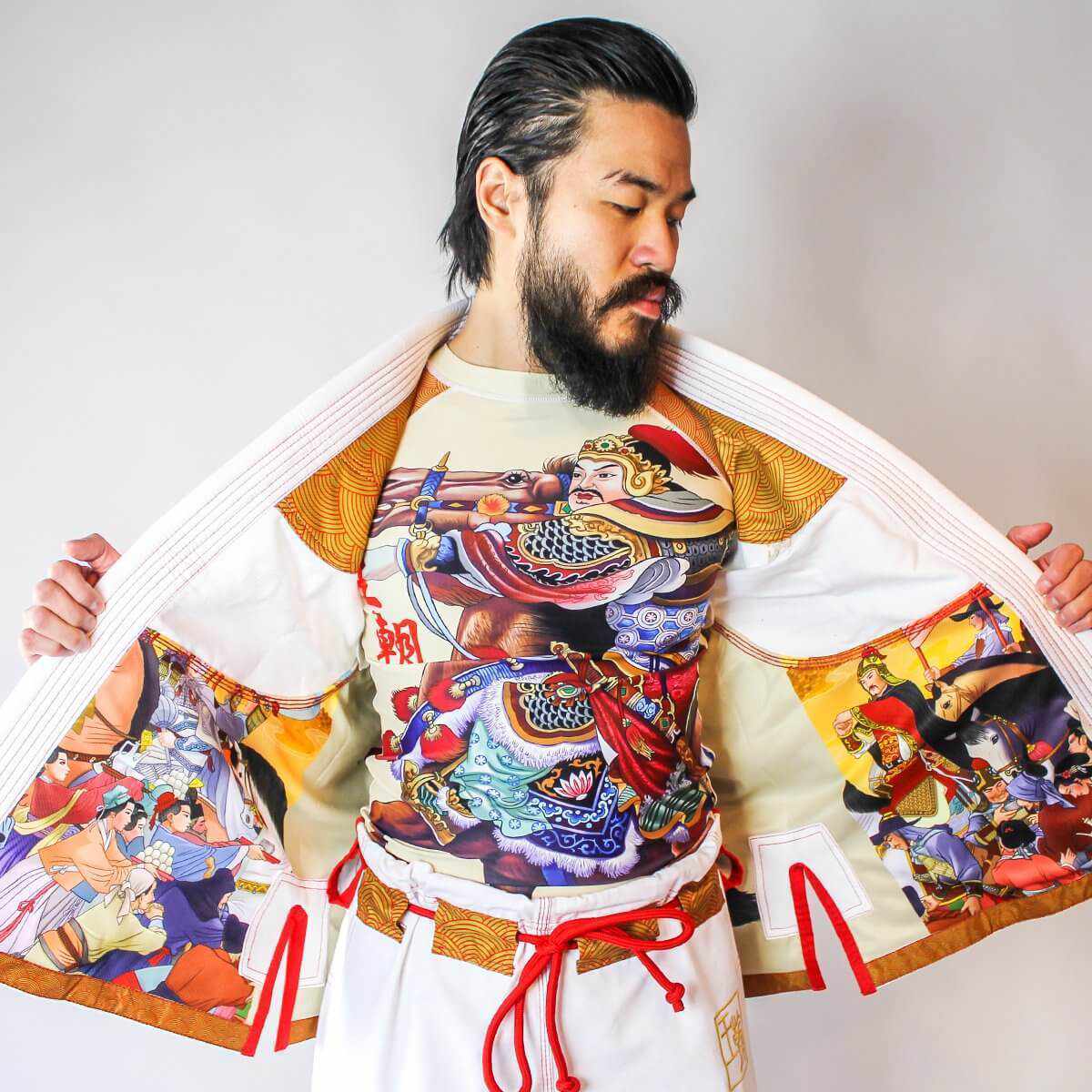 The Patriot Hanfu Kimono BJJ Gi-Hanfu Kimono Gi - Dynasty Clothing MMA