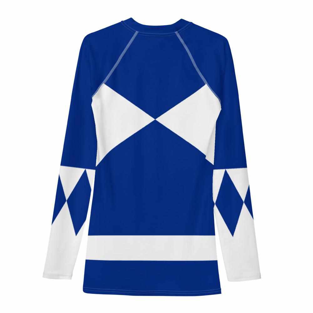 Blue Ranger Rash Guard-Rash Guards - Dynasty Clothing MMA
