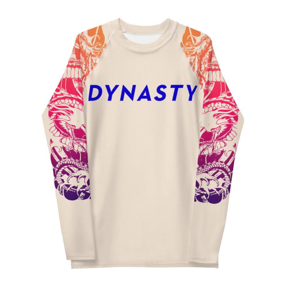 Crouching Tiger Hidden Dragon V2 Rash Guard (Red)-Rash Guards - Dynasty Clothing MMA