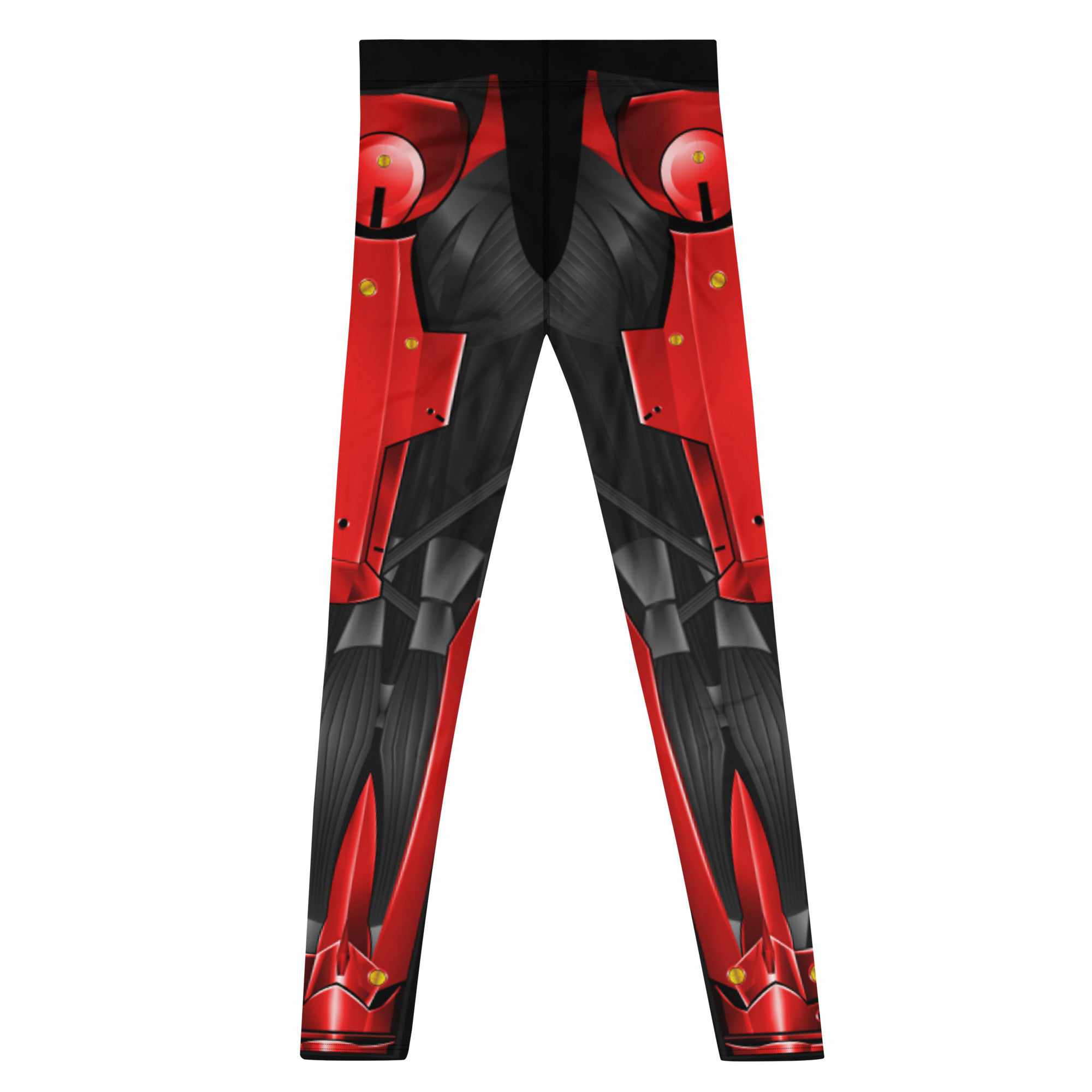 Cyborg Ninja Raiden Grappling Spats (Red)-Grappling Spats / Tights - Dynasty Clothing MMA