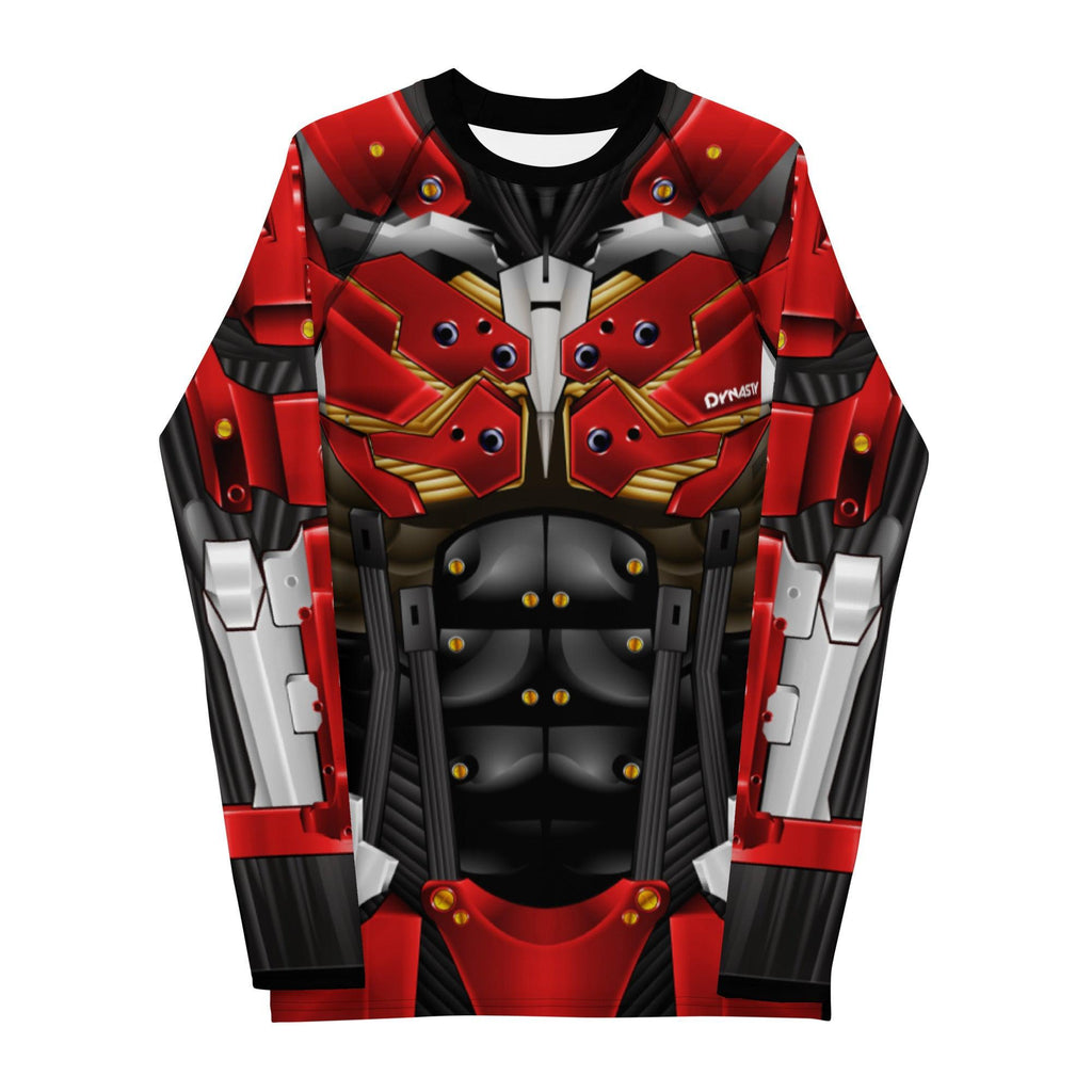 Cyborg Ninja Raiden Rash Guard (Red)-Rash Guards - Dynasty Clothing MMA