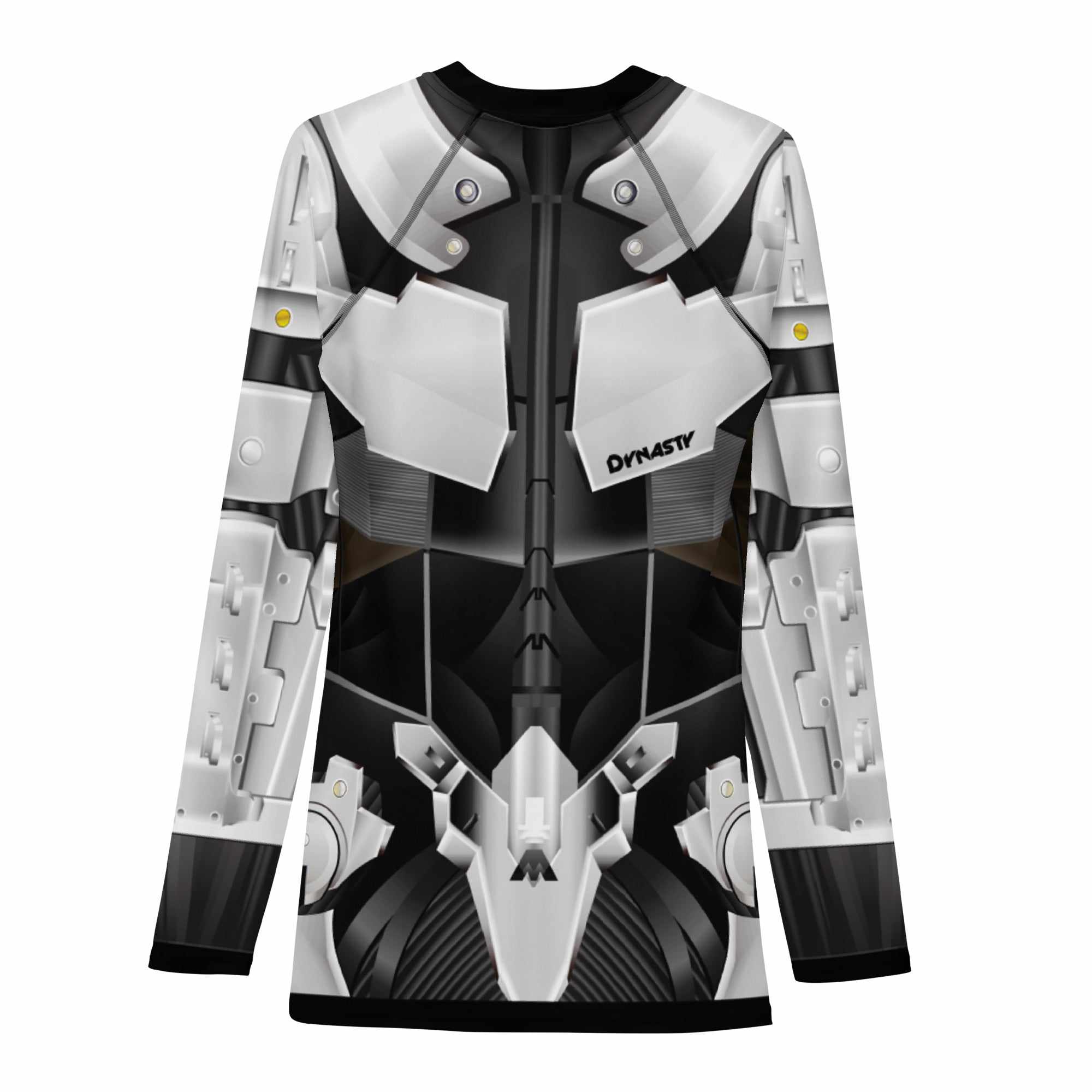 Cyborg Ninja Raiden Rash Guard (White)-Rash Guards - Dynasty Clothing MMA