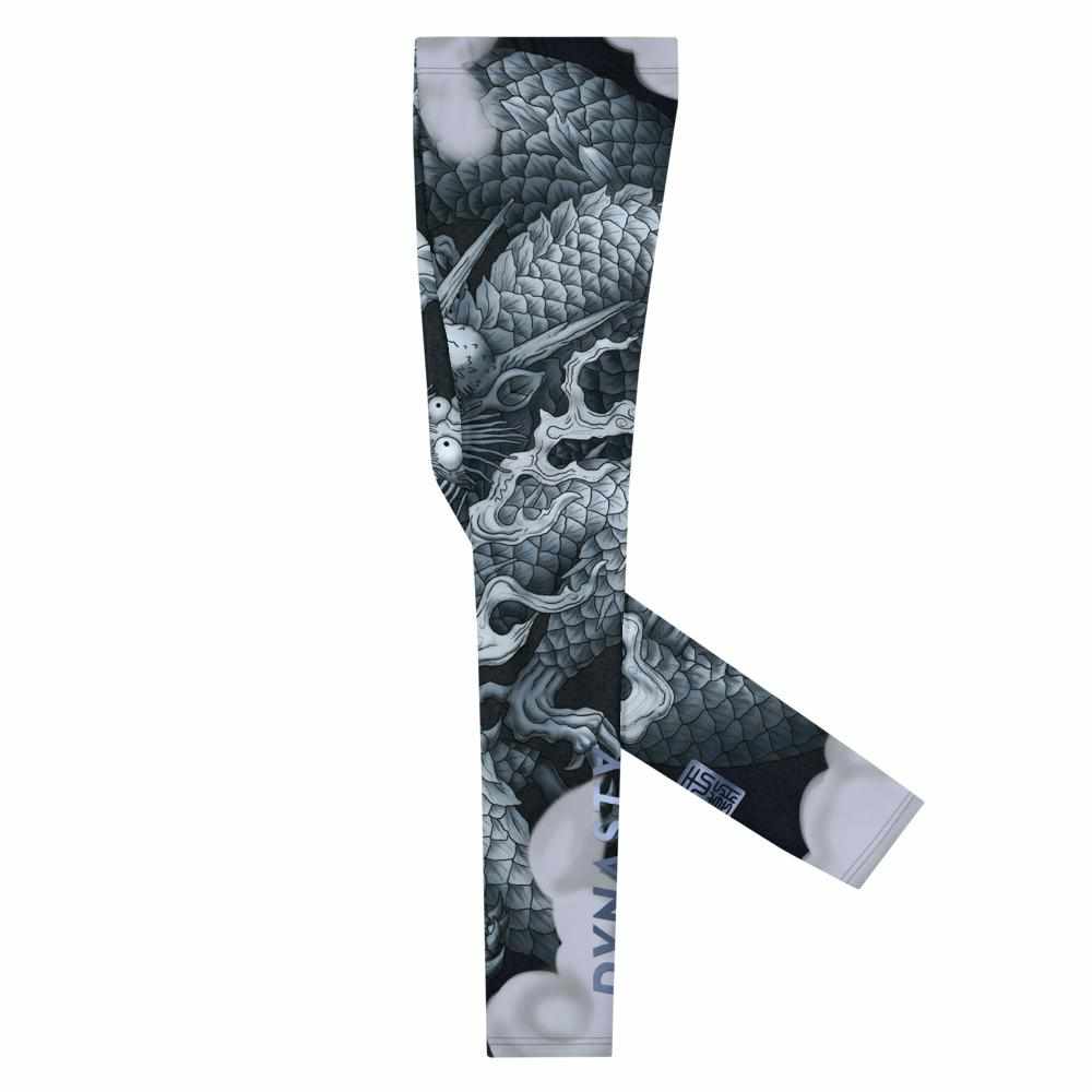 Dragon Lord Grappling Spats (Platinum)-Grappling Spats / Tights - Dynasty Clothing MMA