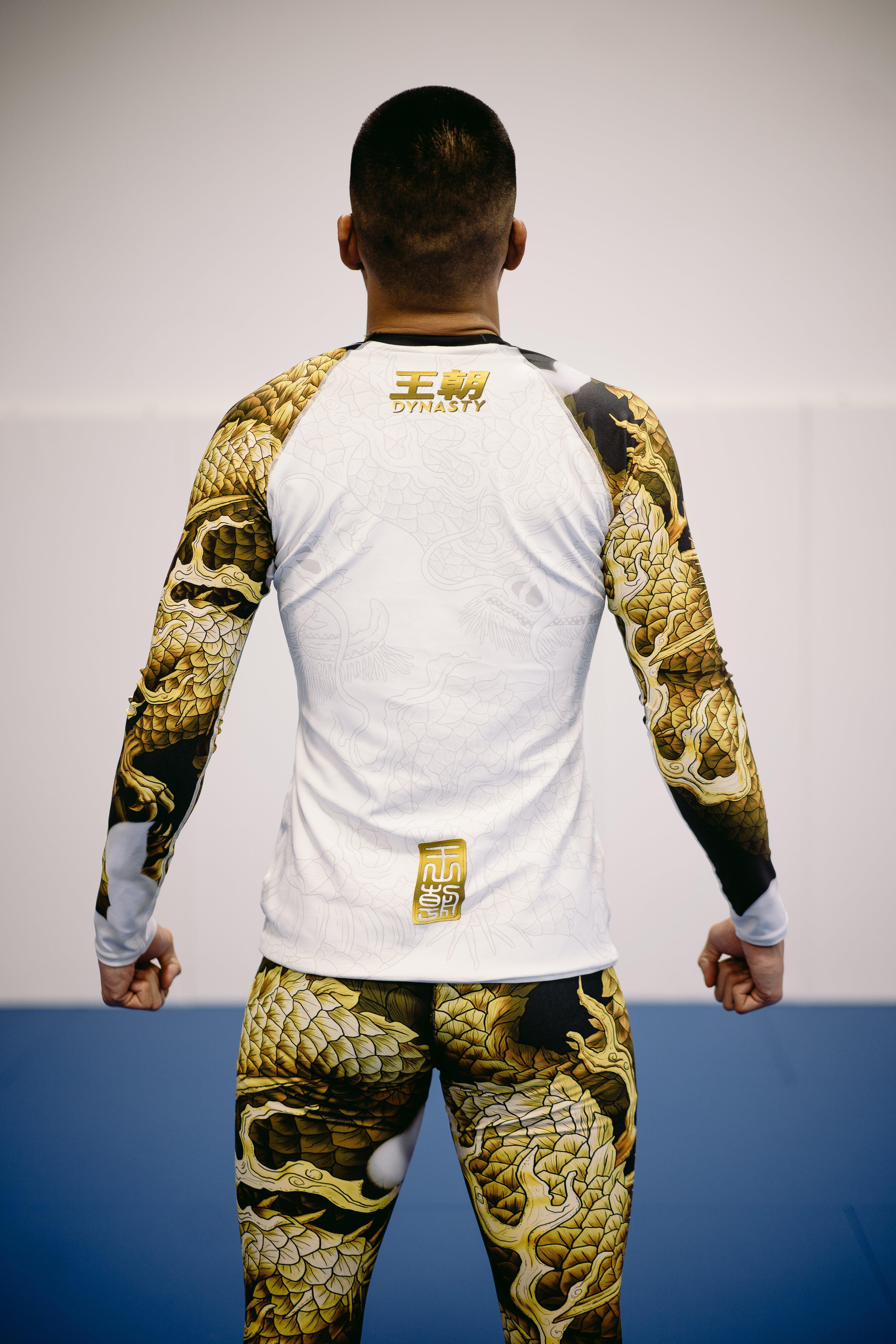 Dragon Lord Rash Guard (Golden)-Rash Guards - Dynasty Clothing MMA