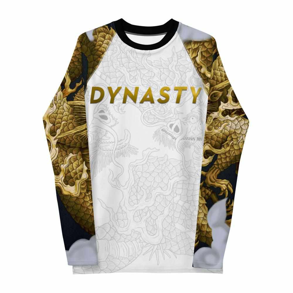 Dragon Lord Rash Guard (Golden)-Rash Guards - Dynasty Clothing MMA