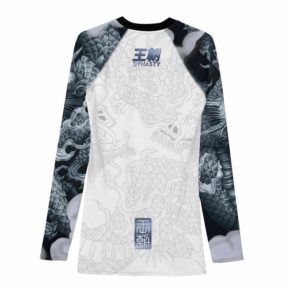 Dragon Lord Rash Guard (Platinum)-Rash Guards - Dynasty Clothing MMA