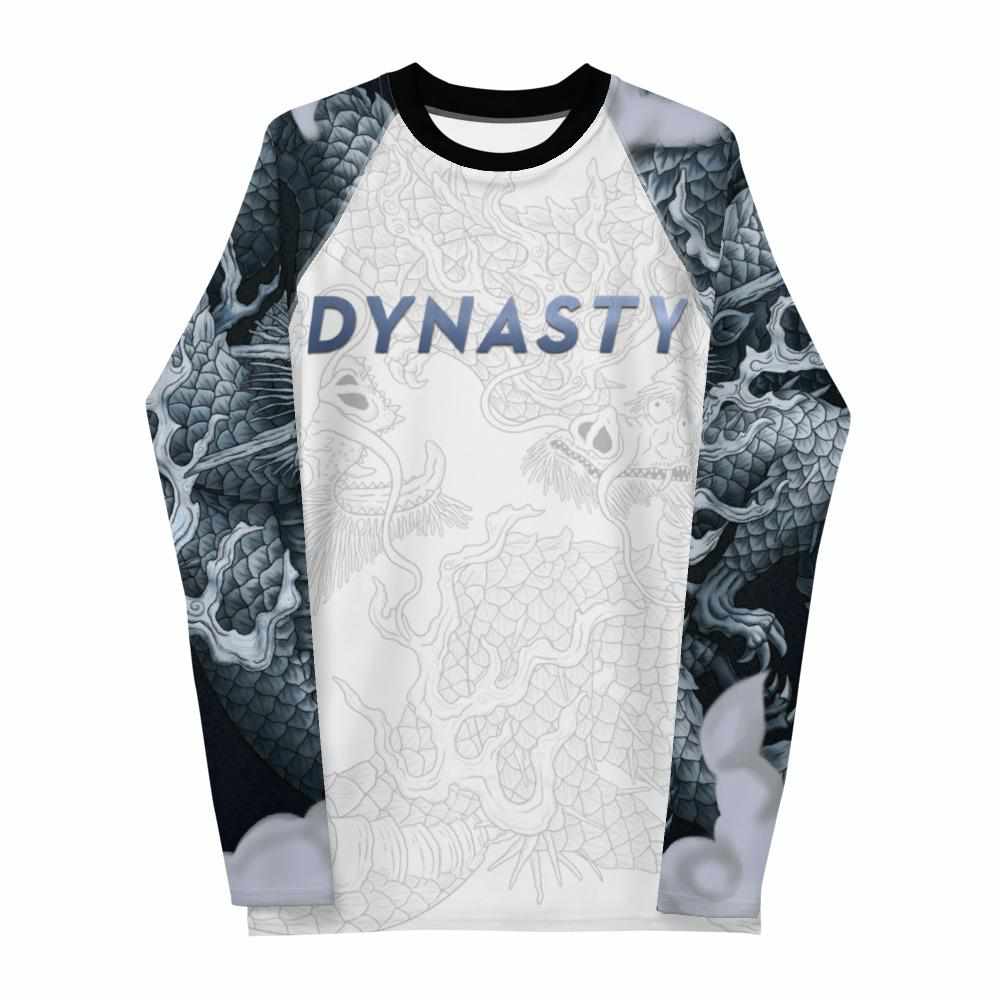 Dragon Lord Rash Guard (Platinum)-Rash Guards - Dynasty Clothing MMA