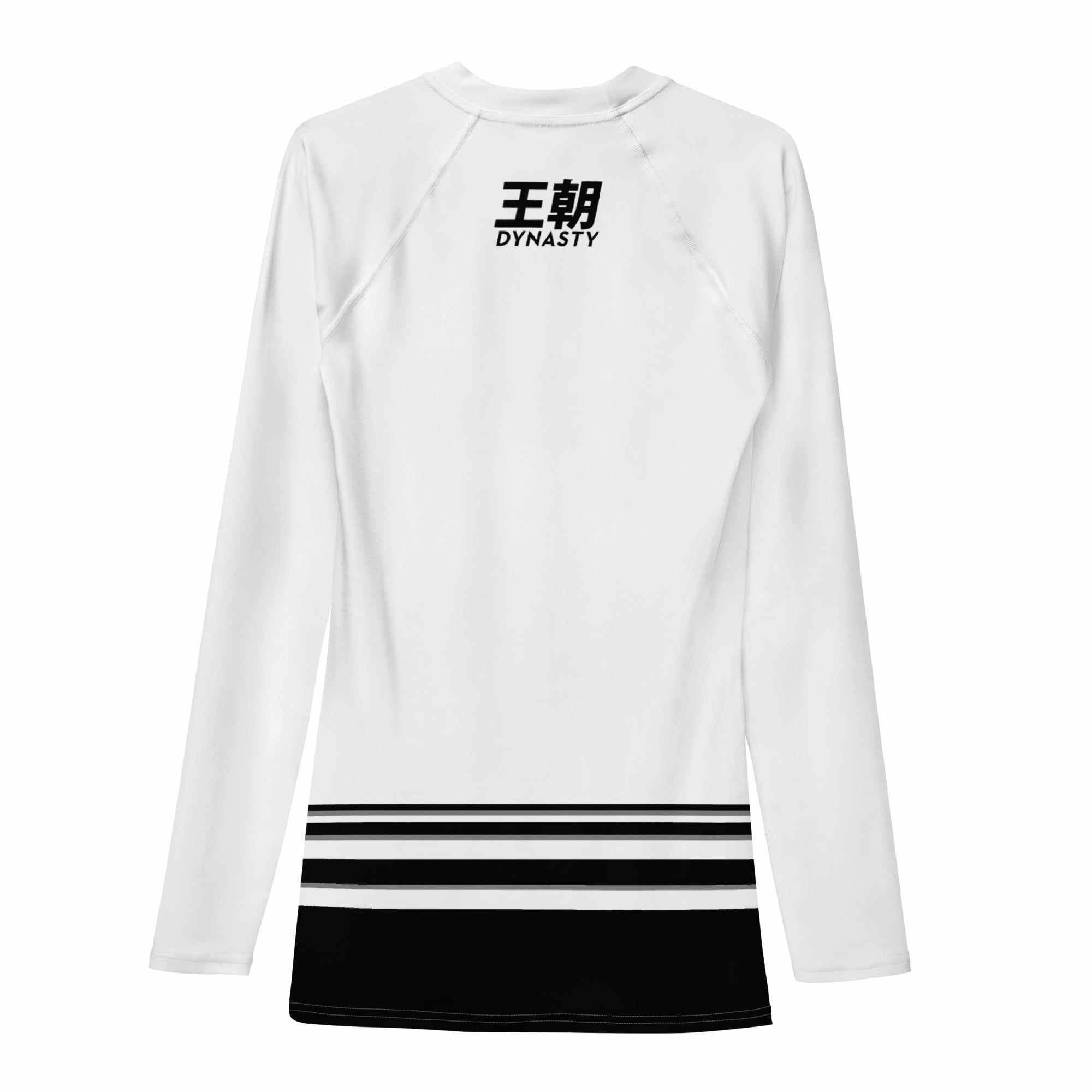 Dynasty Combat Sports IBJJF Competition Rash Guard (White)-Rash Guards - Dynasty Clothing MMA