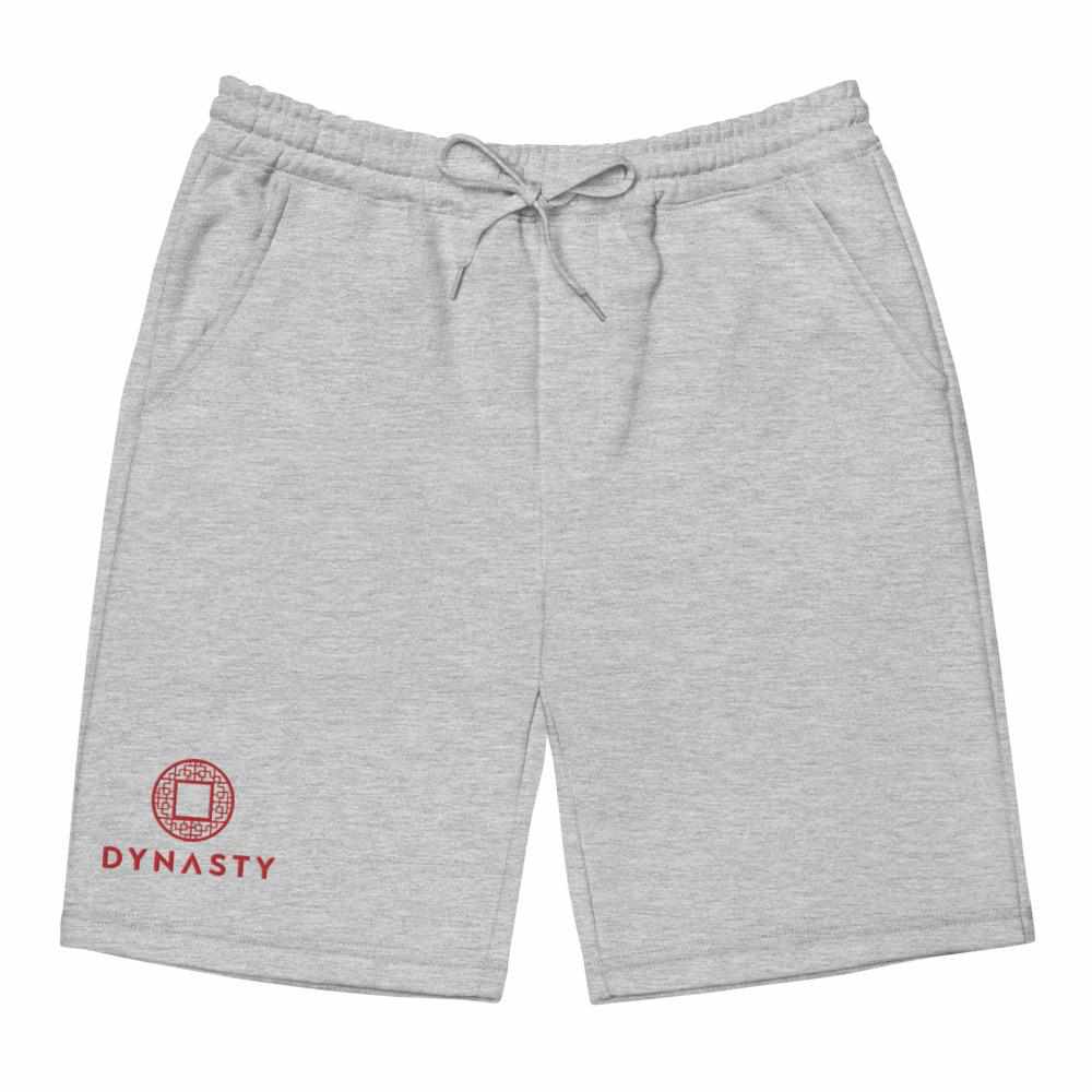 Dynasty Emblem Embroidered Fleece Shorts-Pants - Dynasty Clothing MMA