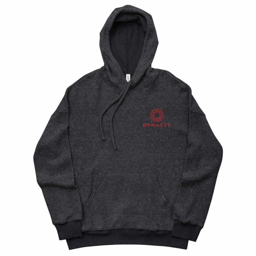 Dynasty Emblem Embroidered Sueded Fleece Hoodie-Hoodies / Sweaters - Dynasty Clothing MMA