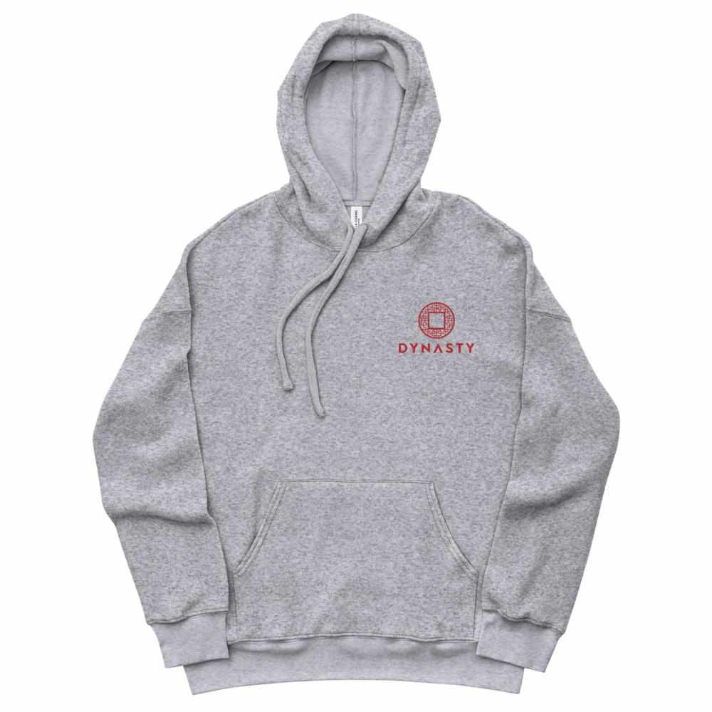 Dynasty Emblem Embroidered Sueded Fleece Hoodie-Hoodies / Sweaters - Dynasty Clothing MMA