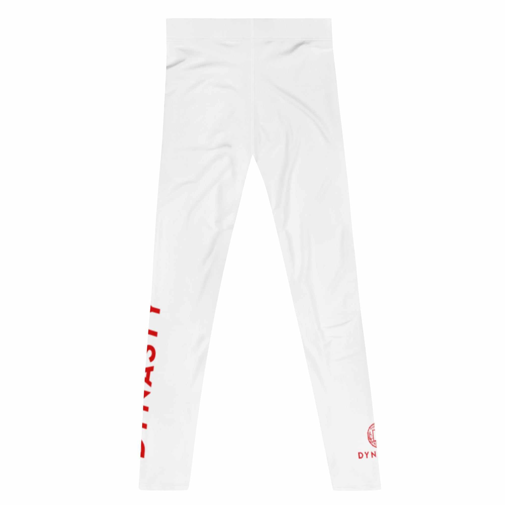 Dynasty Emblem Grappling Spats (White)-Grappling Spats / Tights - Dynasty Clothing MMA