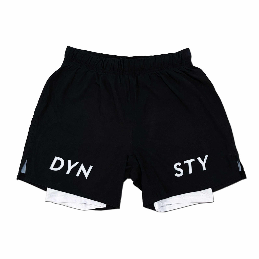 Dynasty Hybrid Competition Shorts (Black)-Hybrid Shorts - Dynasty Clothing MMA