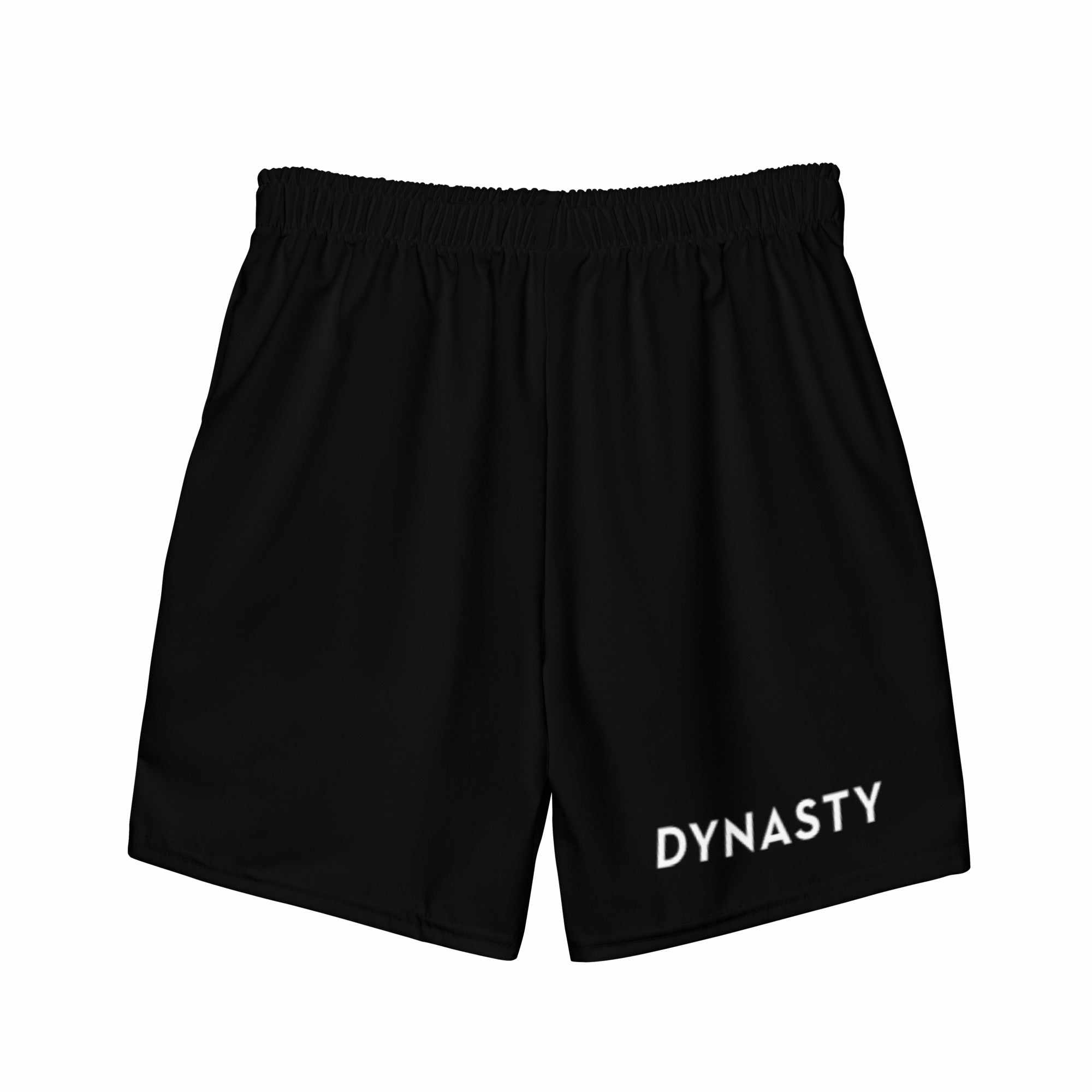 Dynasty Hybrid Emblem Board Shorts (Black)-Hybrid Shorts - Dynasty Clothing MMA