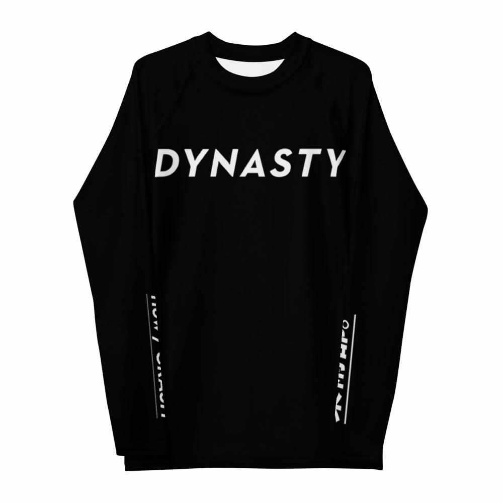 Dynasty IBJJF Competition Rash Guard (Black)-Rash Guards - Dynasty Clothing MMA
