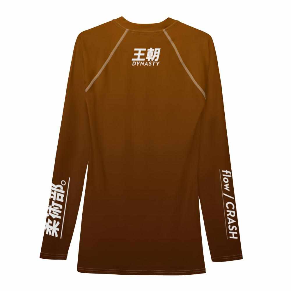 Dynasty IBJJF Competition Rash Guard (Brown)-Rash Guards - Dynasty Clothing MMA