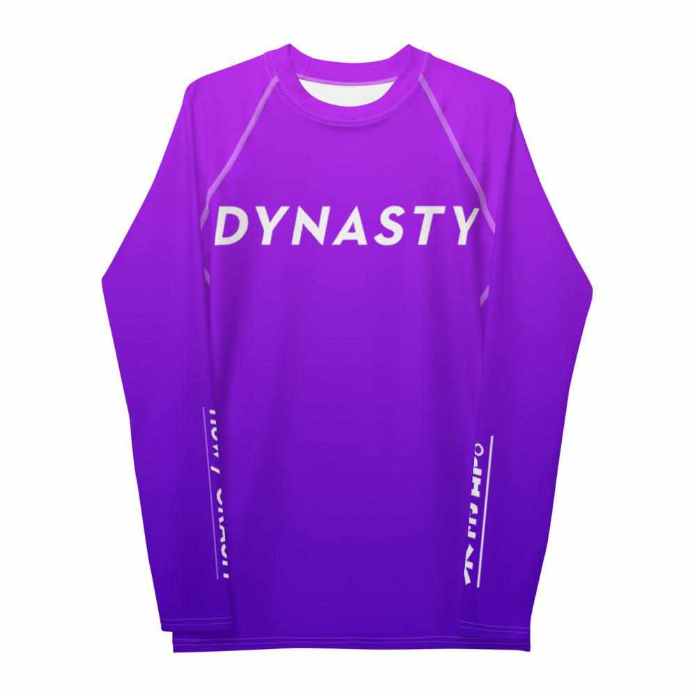 Dynasty IBJJF Competition Rash Guard (Purple)-Rash Guards - Dynasty Clothing MMA