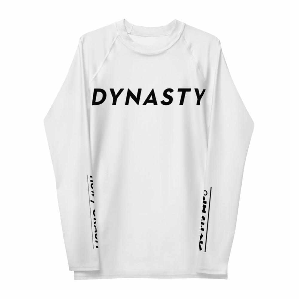 Dynasty IBJJF Competition Rash Guard (White)-Rash Guards - Dynasty Clothing MMA