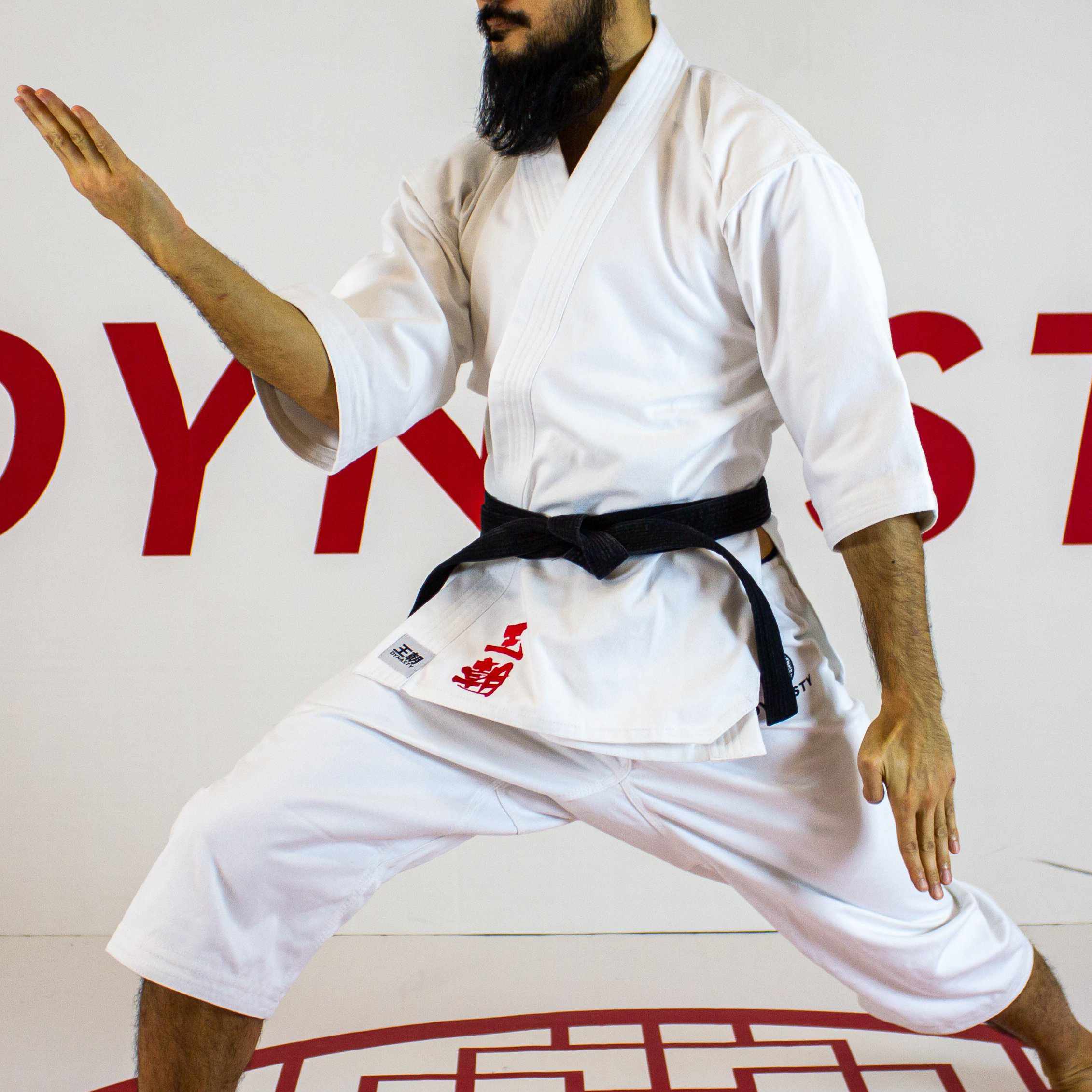 Dynasty Kuro Obi (KO #1) 14oz 3/4 Karate Gi-Hanfu Kimono Gi - Dynasty Clothing MMA