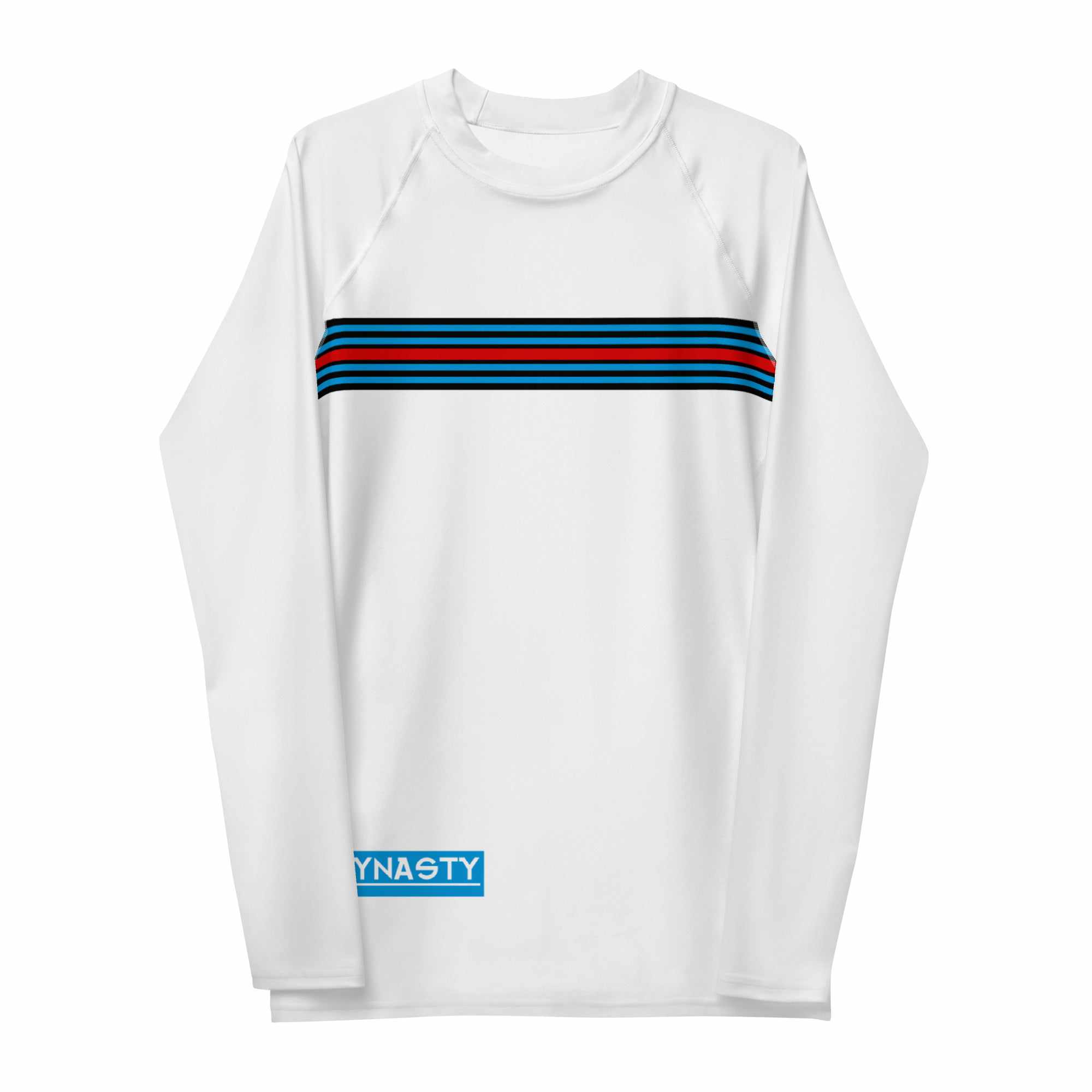 Dynasty "Martini" Racing Rash Guard (White)-Rash Guards - Dynasty Clothing MMA