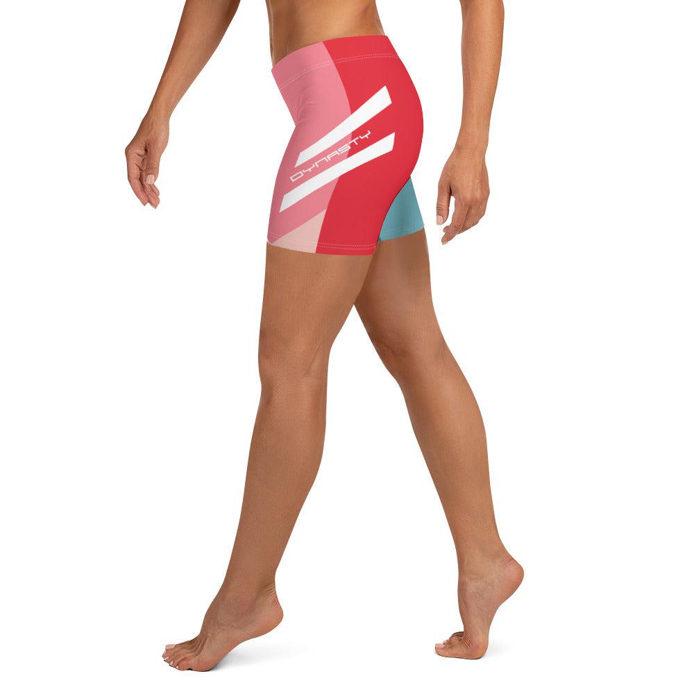 Dynasty Pastel Women's Yoga Bike Shorts-Compression Shorts - Dynasty Clothing MMA