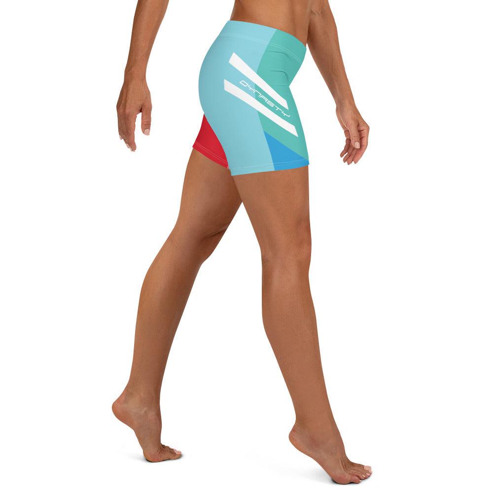 Dynasty Pastel Women's Yoga Bike Shorts-Compression Shorts - Dynasty Clothing MMA