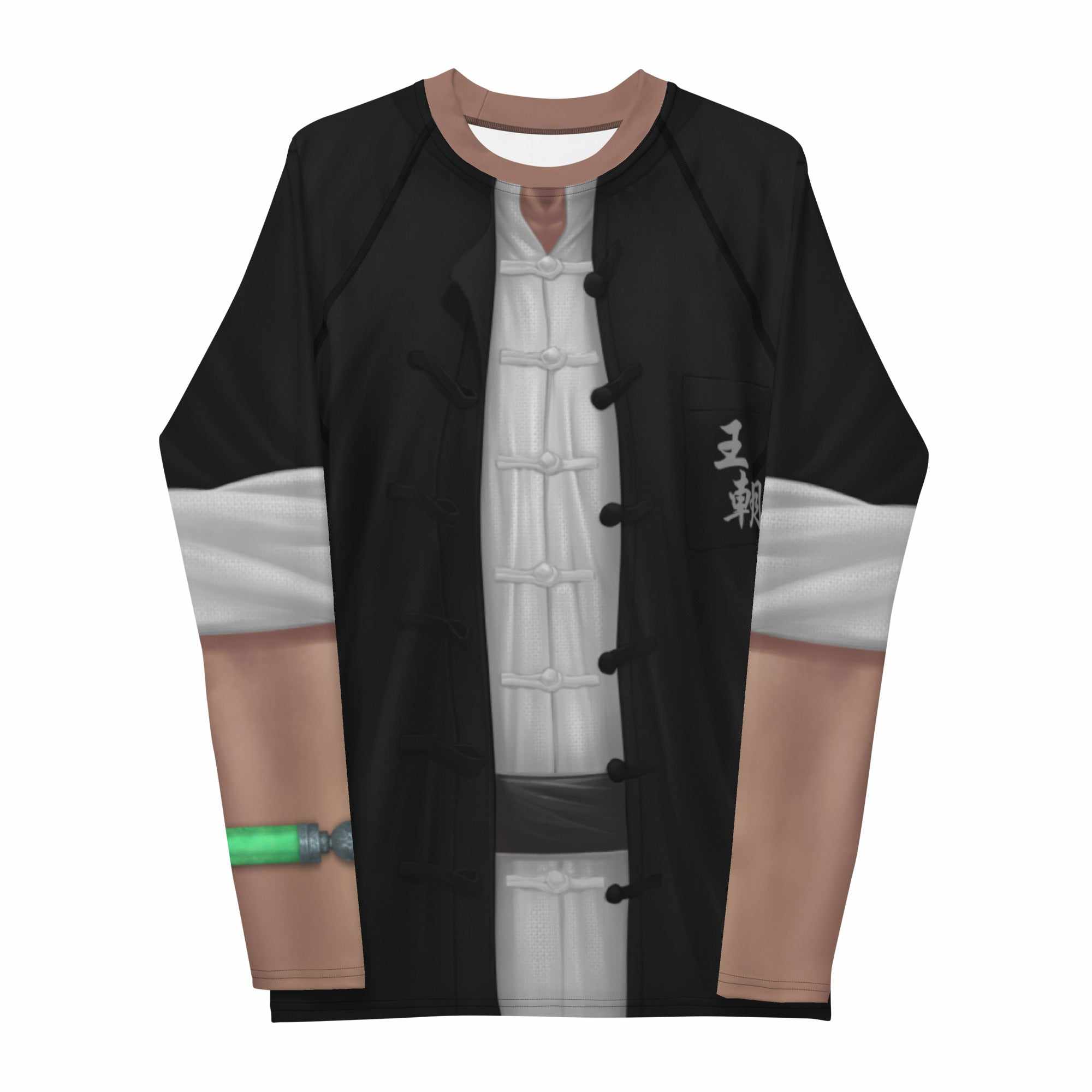 Kung Fu Master Rash Guard (Black)-Rash Guards - Dynasty Clothing MMA